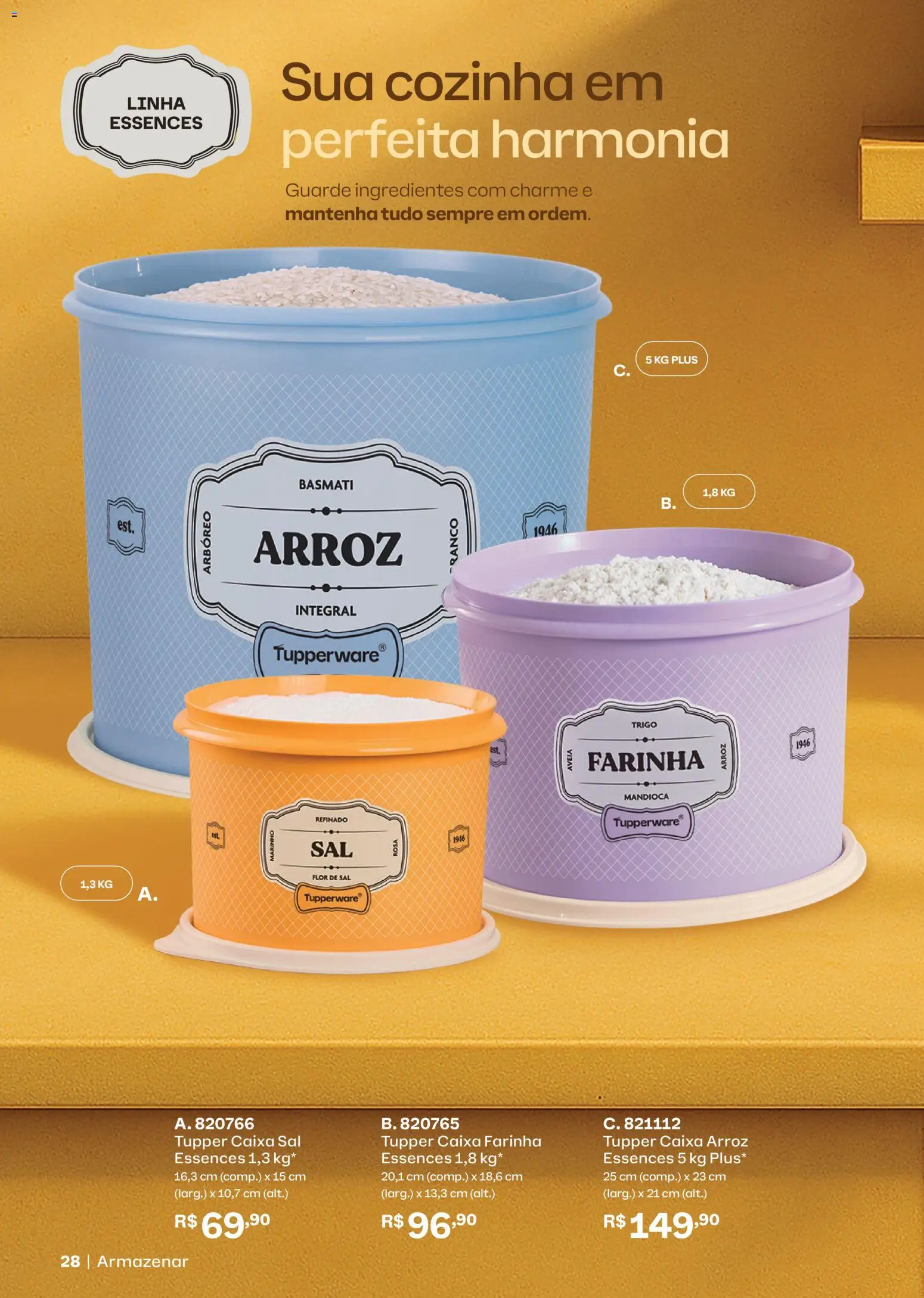 Tupperware Folheto - válido de 01.02.2026 | Página: 28 | Produtos: Mandioca, Arroz, Aveia, Sal