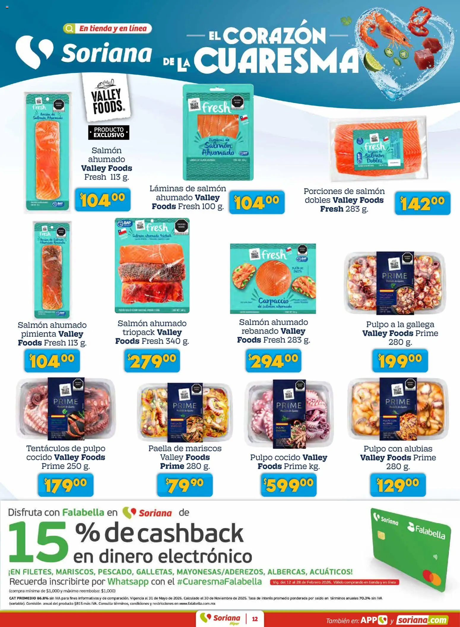 Nuevas ofertas de Soriana válidas en toda la República Mexicana desde el 26.02.2026. ¡Encuentra las mejores ofertas en Soriana - Preciazazaso Híper: Coah, Dur, NL, SLP, Tamps, Zac! | Página: 12 | Productos: Pimienta