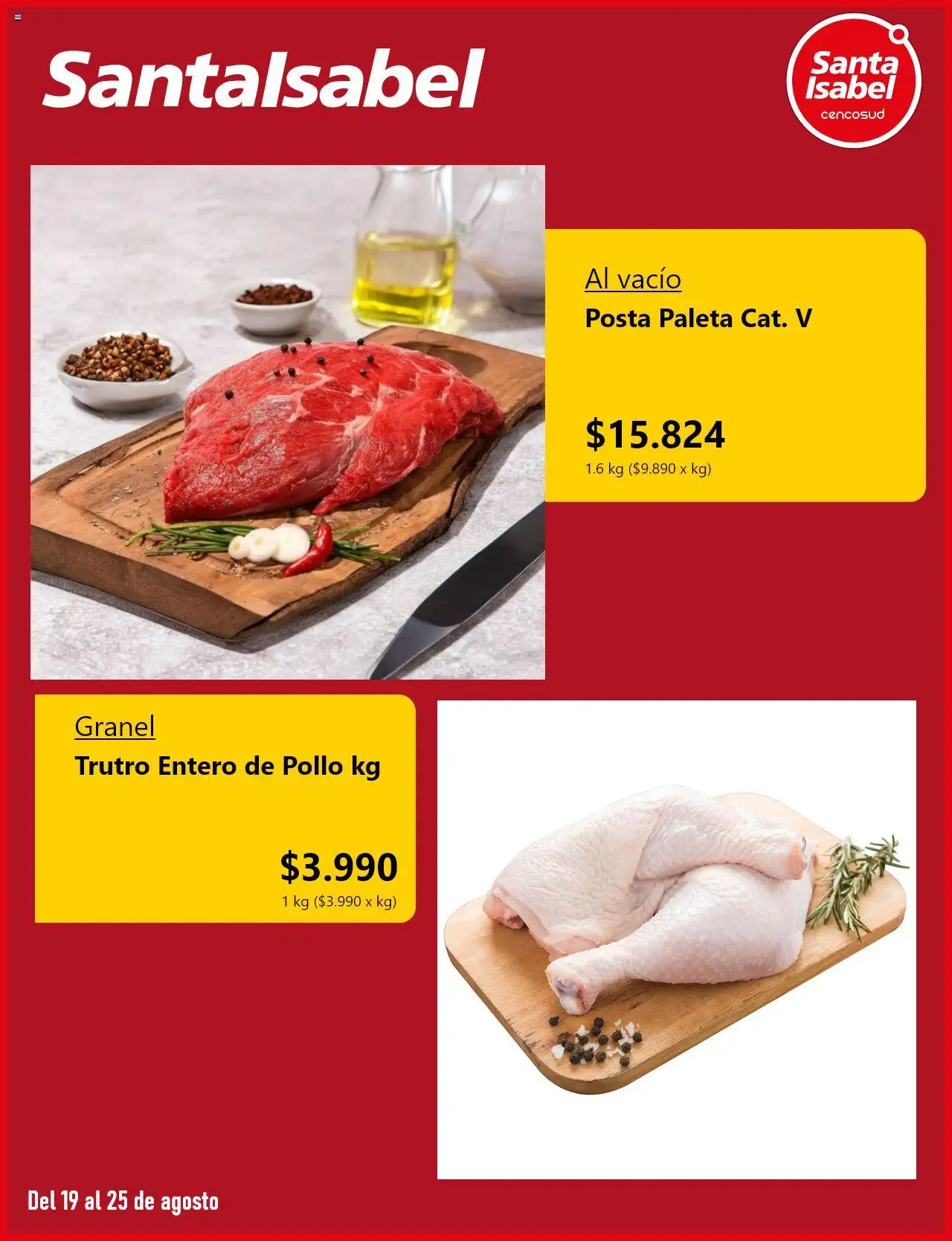Santa Isabel ofertas  │ válido desde el 19.08.2025 | Página: 2 | Productos: Pollo