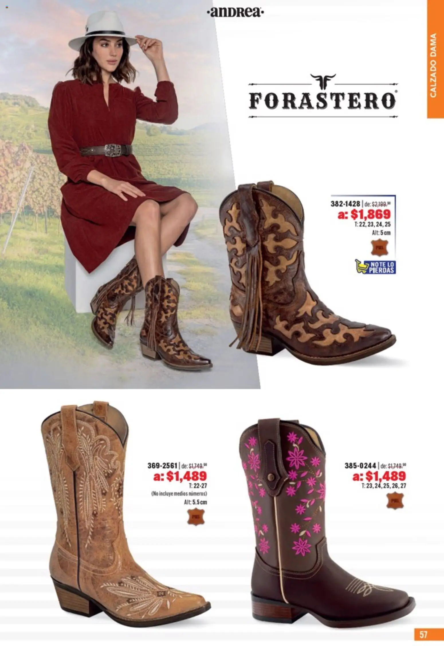 Nuevas ofertas de Andrea válidas en toda la República Mexicana desde el 05.04.2026. ¡Encuentra las mejores ofertas en Andrea catálogo Outlet! | Página: 57