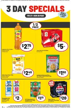 Preview of IGA 3 Day Specials NT/WA - valid from 27.03.2026 | Page: 2 | Products: Light, Plant, Coca Cola, Sauce