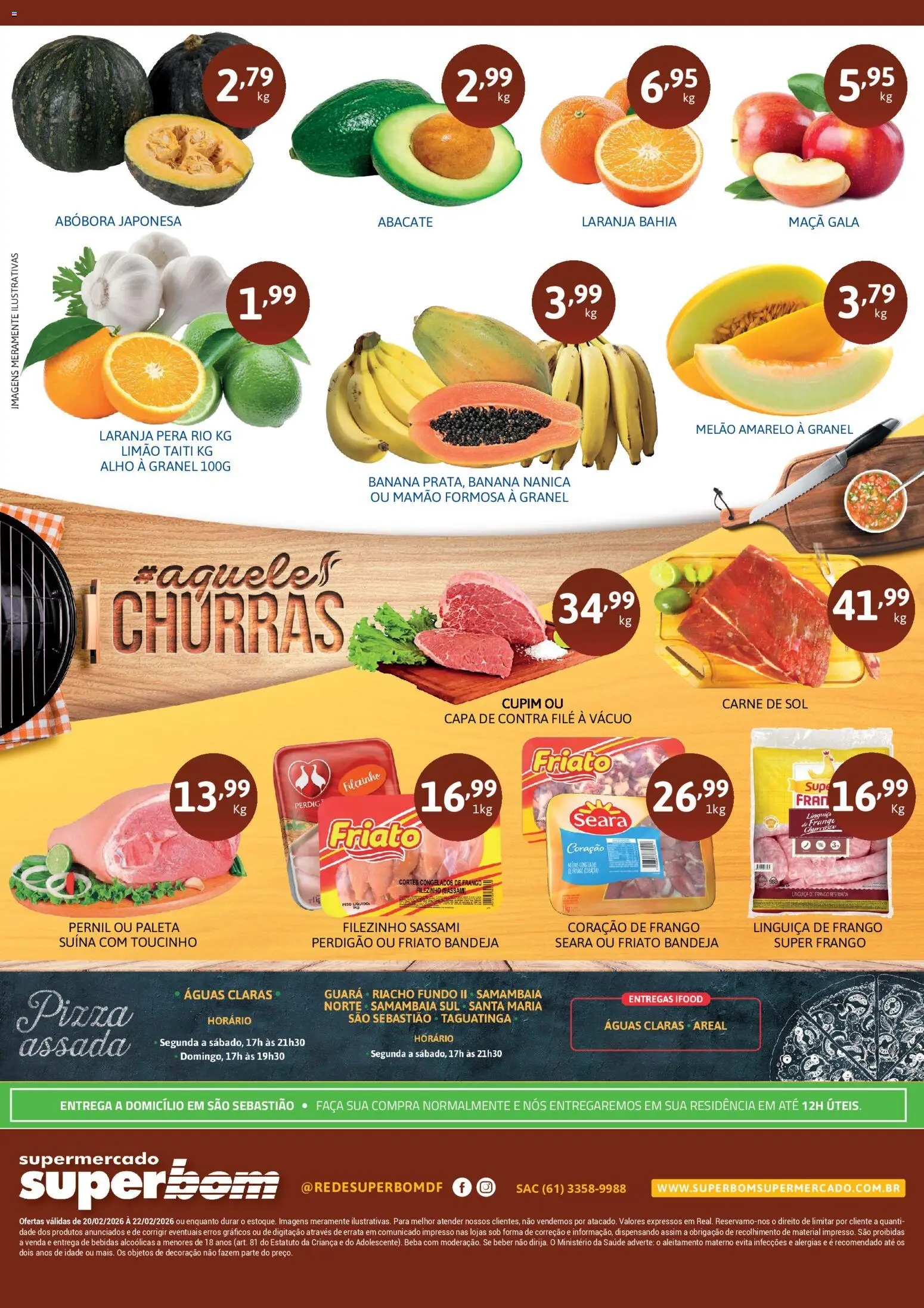 Superbom Folheto - válido de 20.02.2026 | Página: 2 | Produtos: Friato, Carne, Bandeja, Mamão