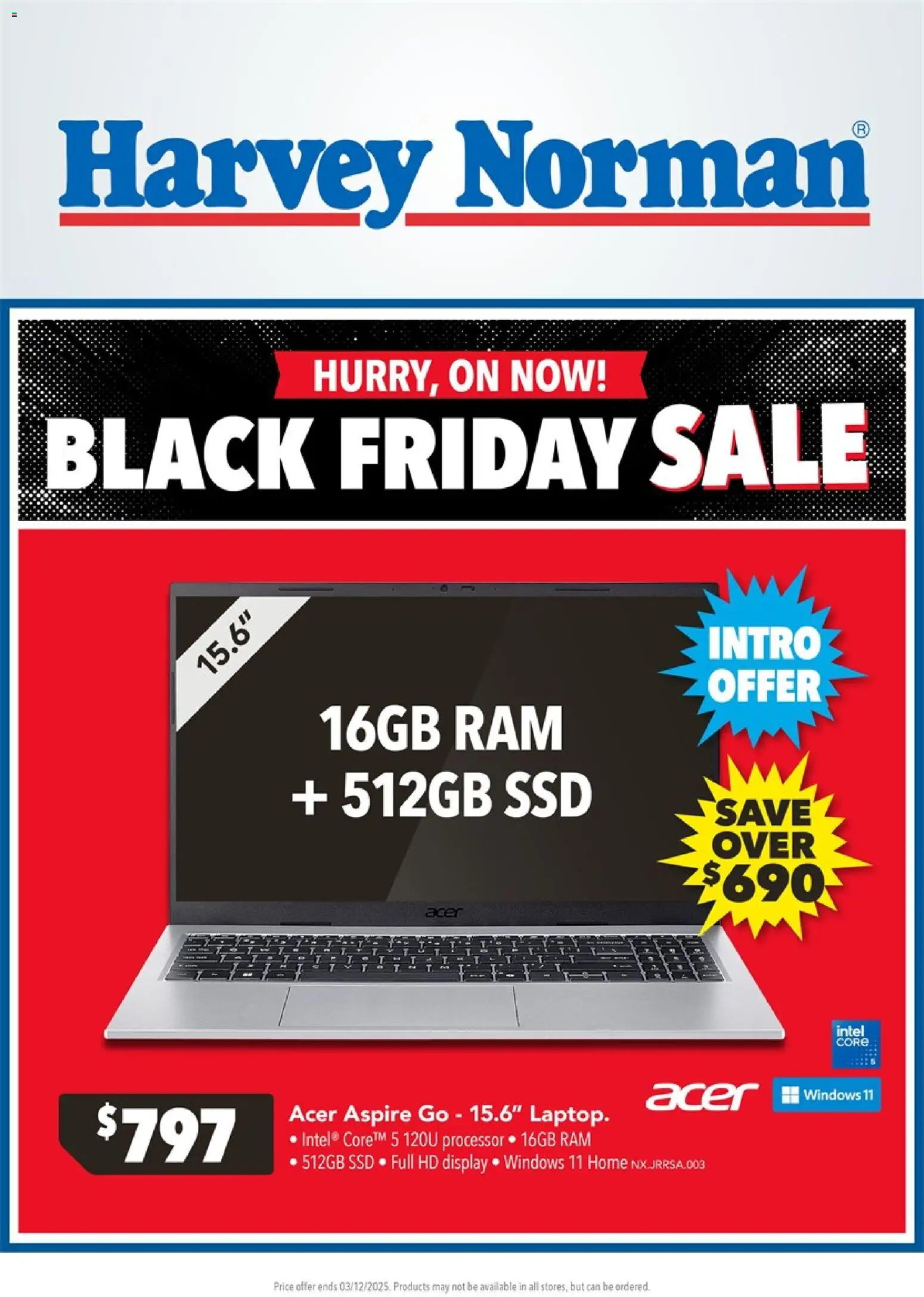 Harvey Norman catalogue from 22.11.2025 | Page: 1