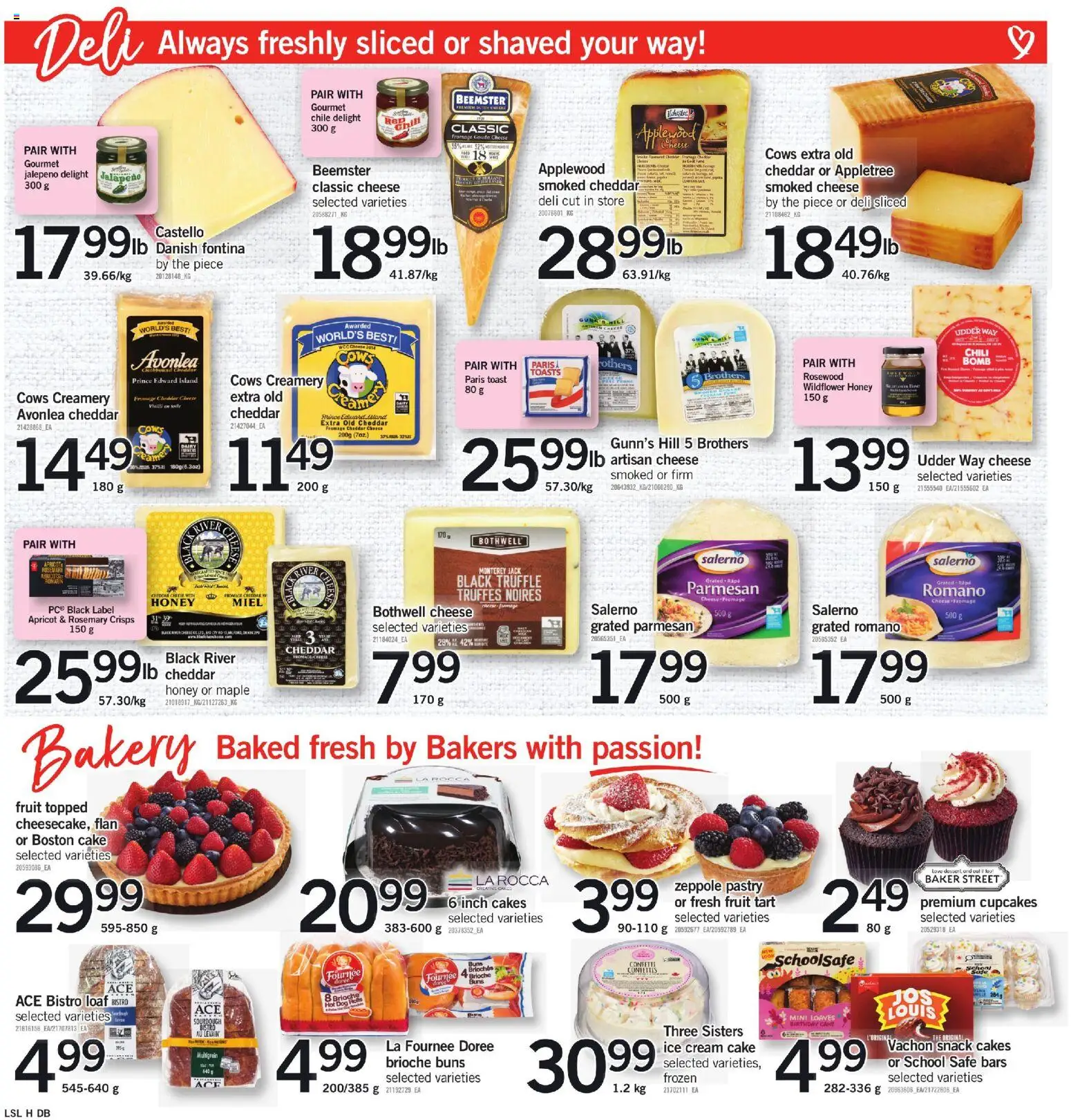 Loblaws flyer valid from 23.04.2026 | Page: 3 | Products: Cream, Ice cream, Bakery, Cheese