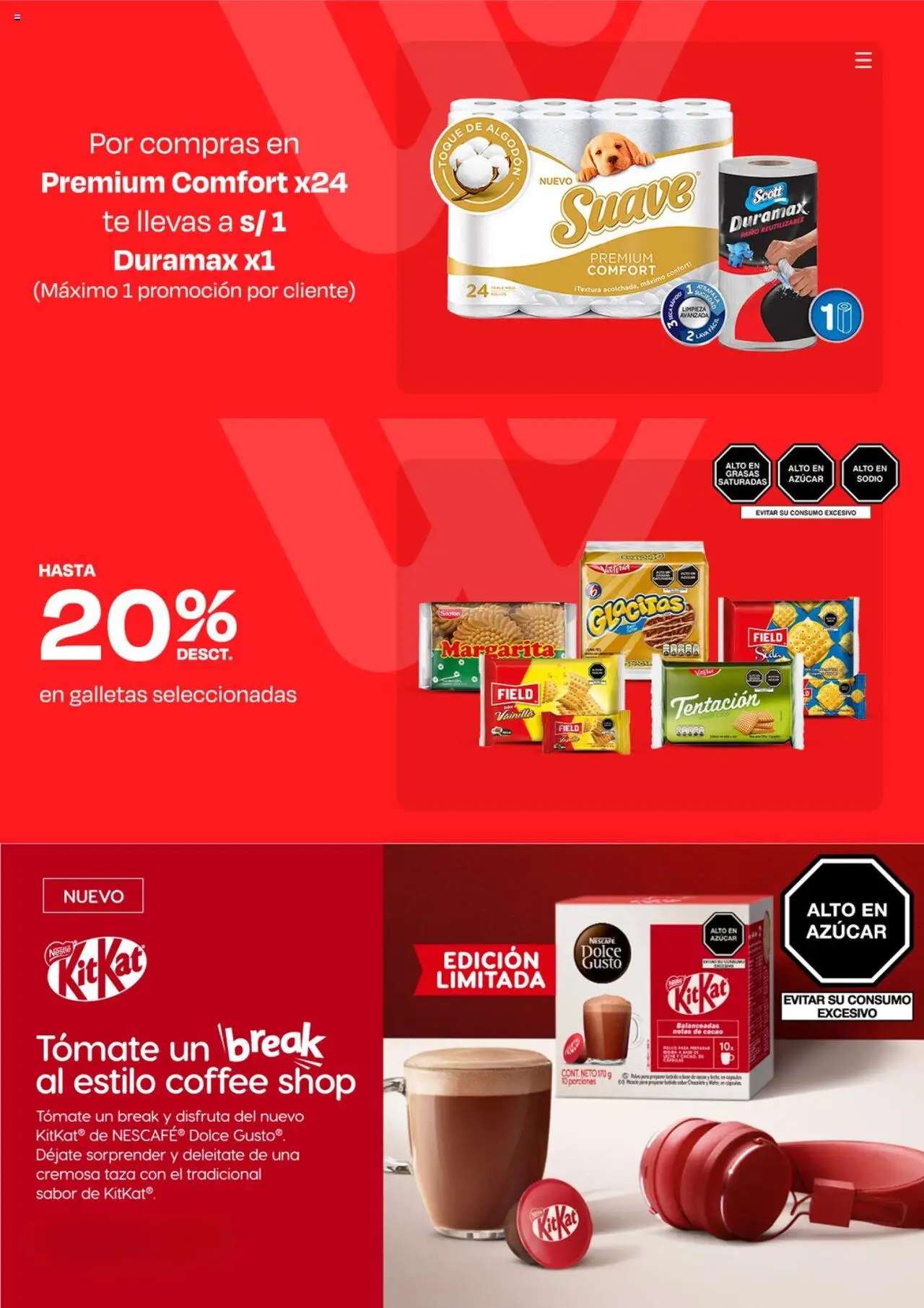 Catálogo Wong válido desde 04.08.2025 | Página: 4 | Productos: Té, Galletas