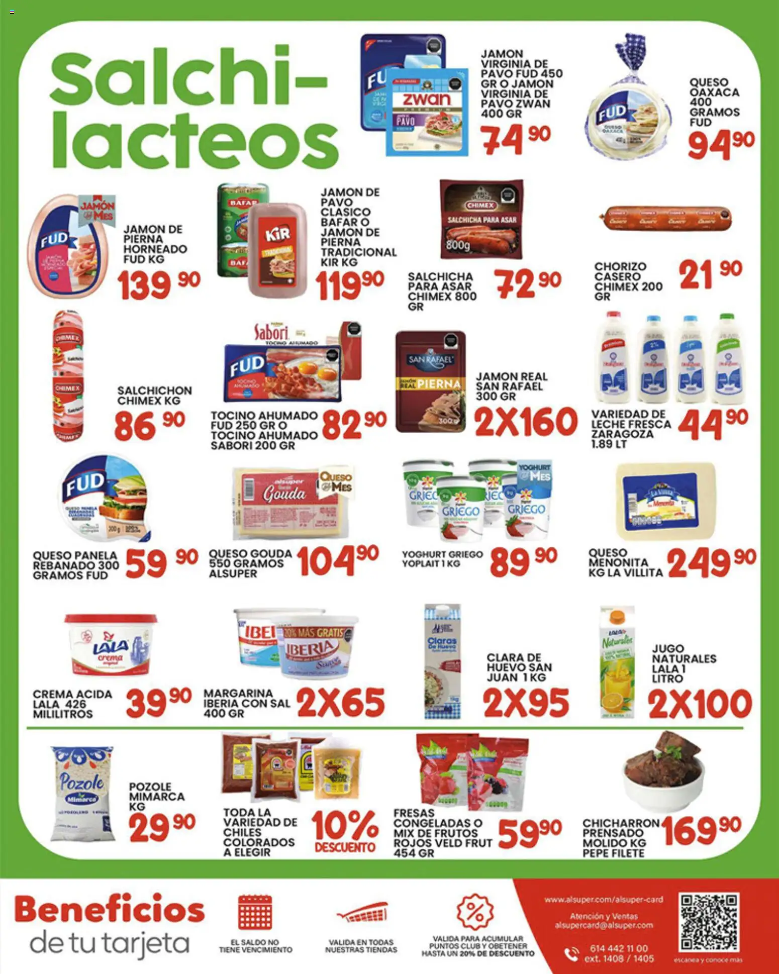 Nuevas ofertas de Alsuper válidas en toda la República Mexicana desde el 23.01.2026. ¡Encuentra las mejores ofertas en Alsuper folleto! | Página: 7 | Productos: Leche, Queso, Jamón, Margarina