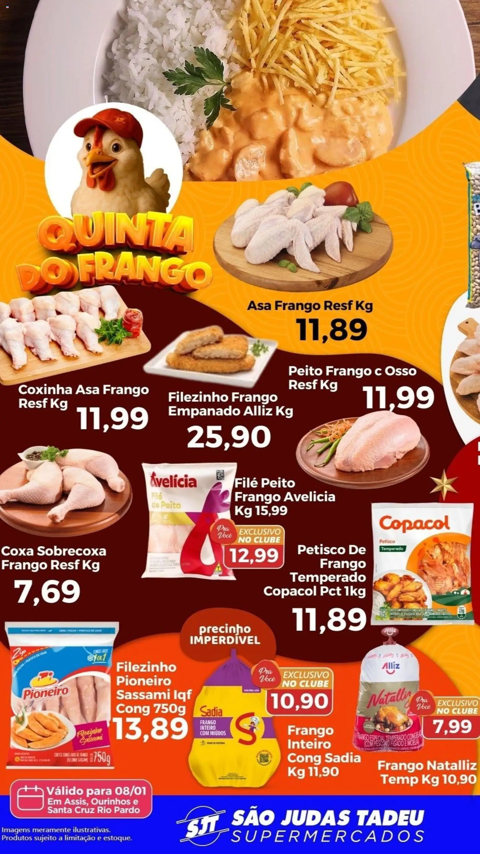 São Judas Tadeu Folheto - válido de 08.01.2026 | Página: 1 | Produtos: Moela, Frango