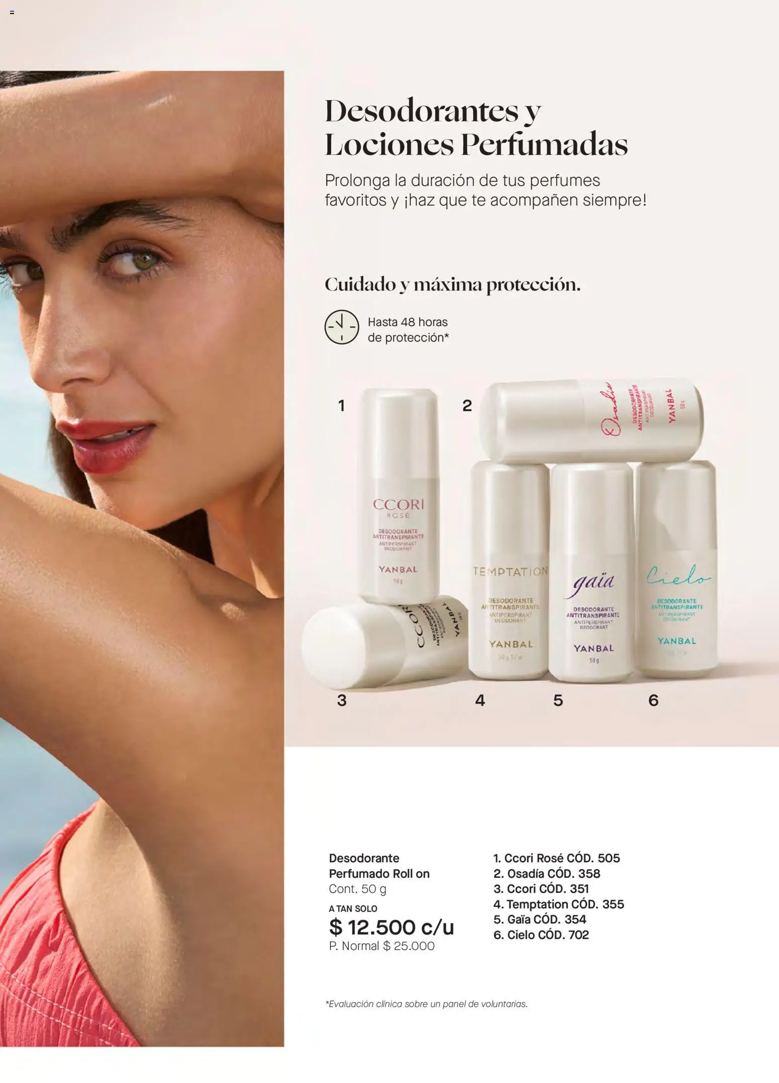 Yanbal revista - valida desde el 03.01.2026 | Página: 98 | Productos: Té, Sobre, Desodorante, Antitranspirante