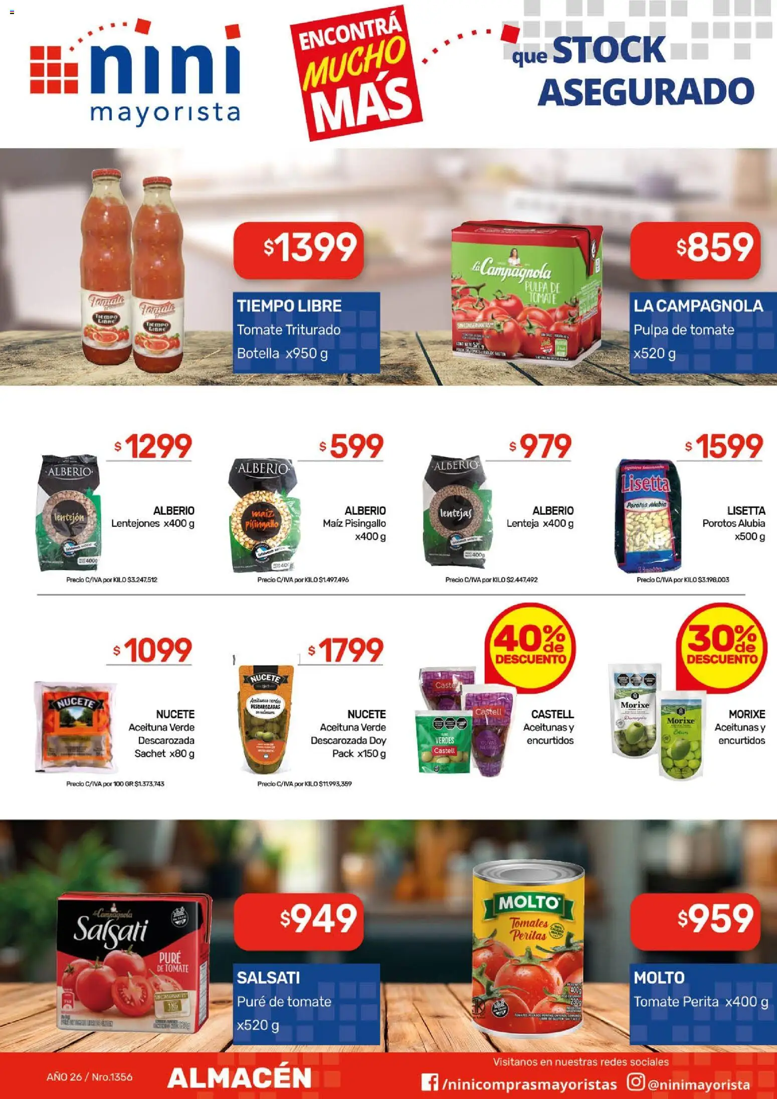 NINI Mayorista ofertas │ válido desde el 20.04.2026 | Página: 25 | Productos: Botella, Aceitunas, Maiz, Tomate