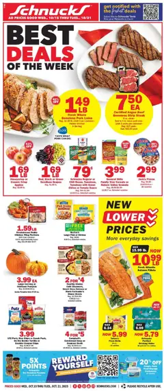 Preview of Schnucks weekly ads valid from 15.10.2025