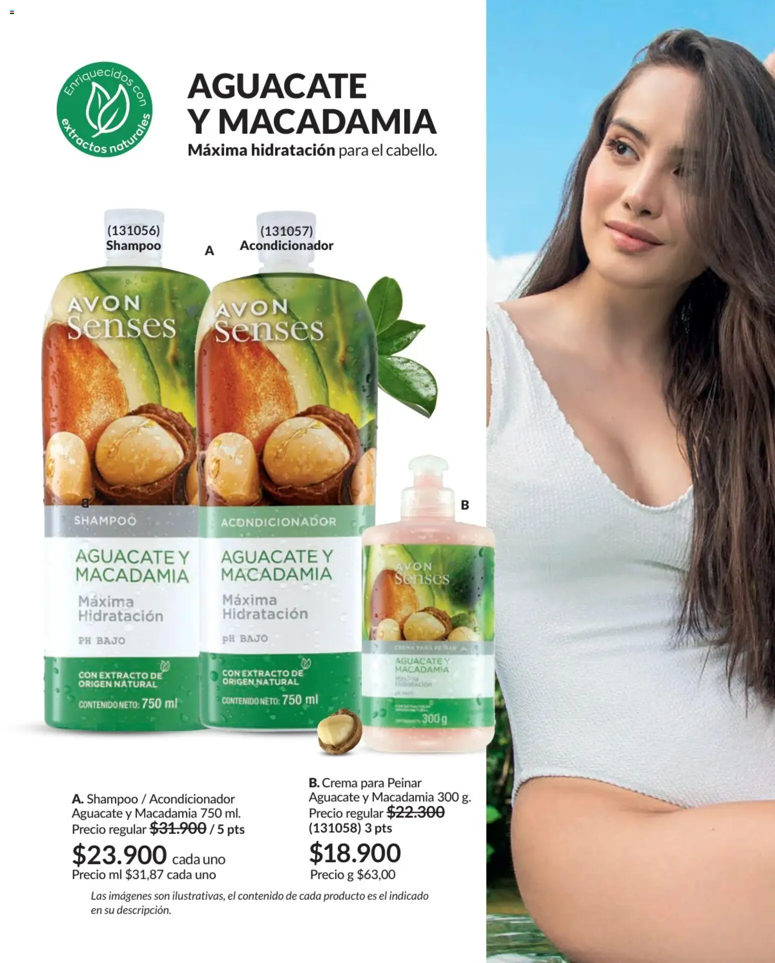 Avon revista - valida desde el 01.02.2026 | Página: 165 | Productos: Aguacate, Crema, Shampoo, Acondicionador