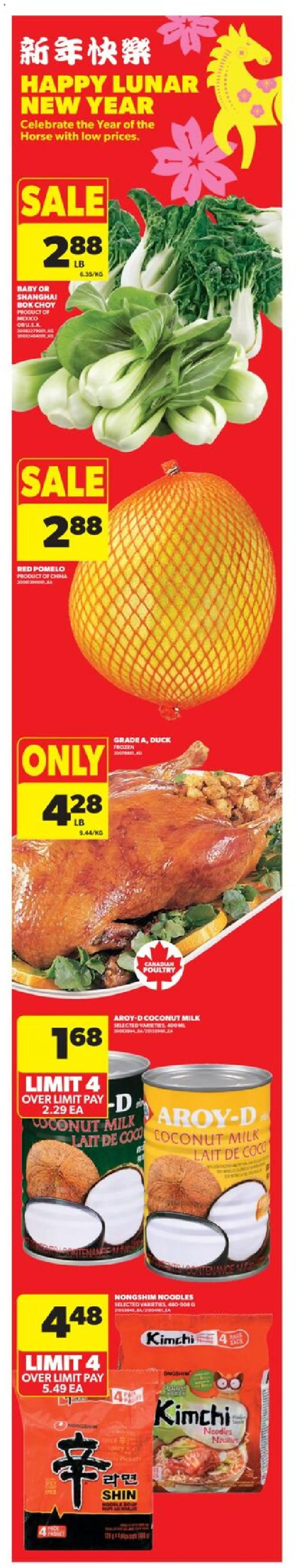 Real Canadian Superstore flyer valid from 08.01.2026 | Page: 4 | Products: Noodles, Milk