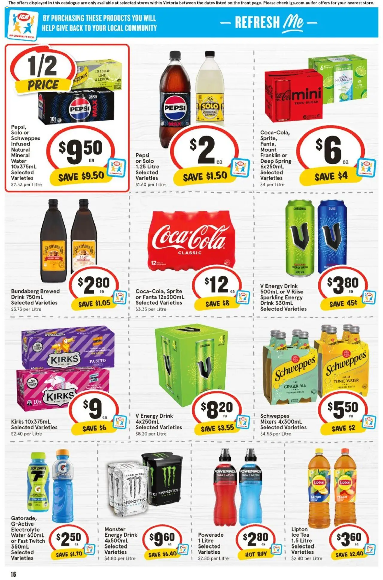 IGA catalogue - valid from 25.06.2025 | Page: 13 | Products: Milk, Coffee, Juice, Tea