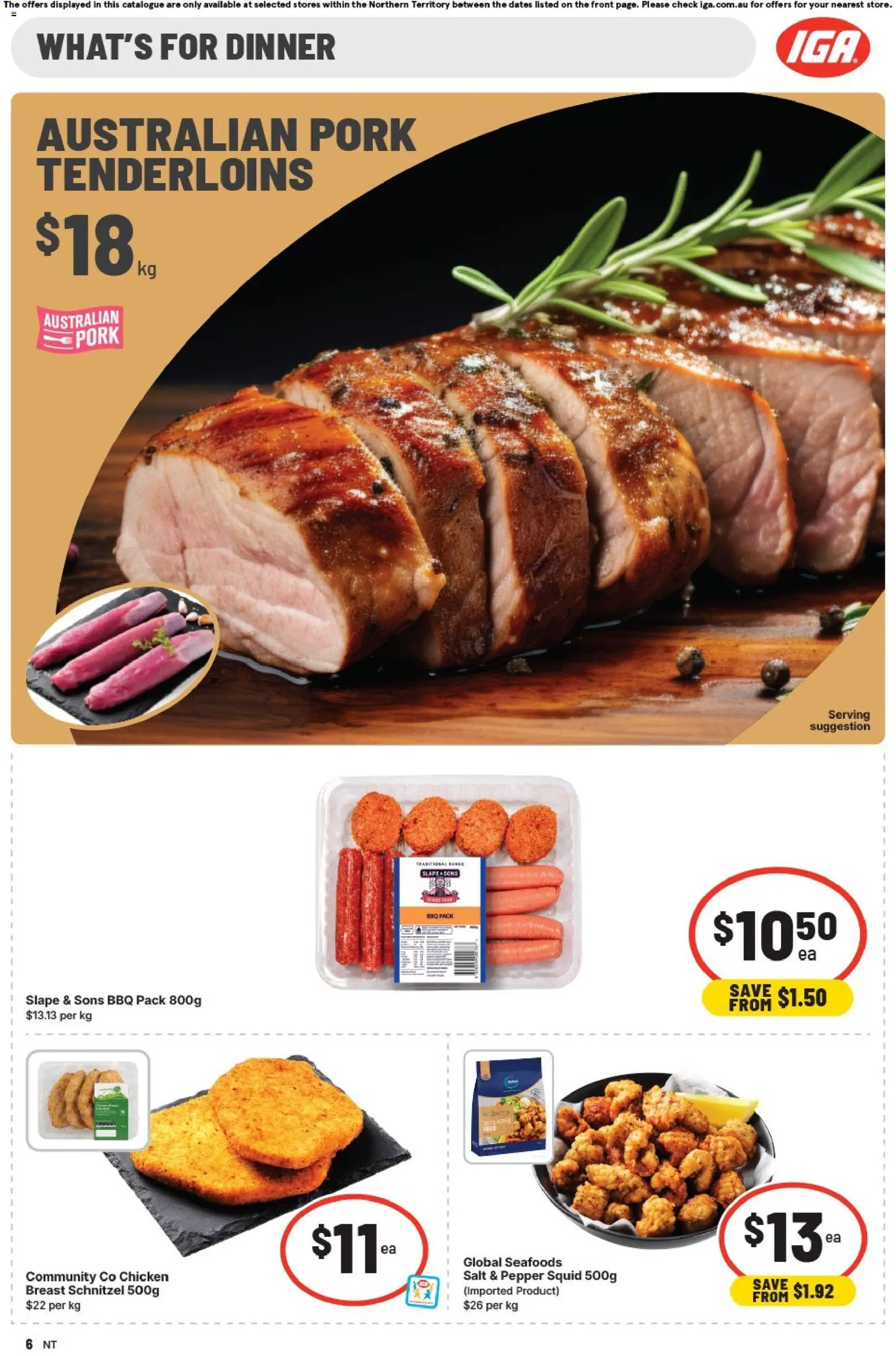 IGA catalogue - valid from 25.02.2026 | Page: 6 | Products: Chicken, Pork, Salt, Pepper