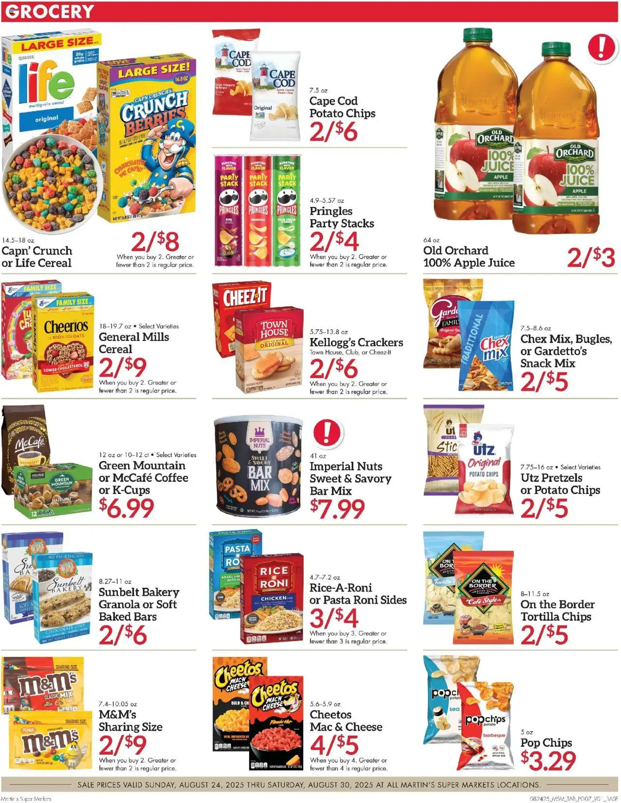 Martin’s Weekly Ad - valid from 24.08.2025 | Page: 7 | Products: Bakery, Berries, Coffee, Nuts