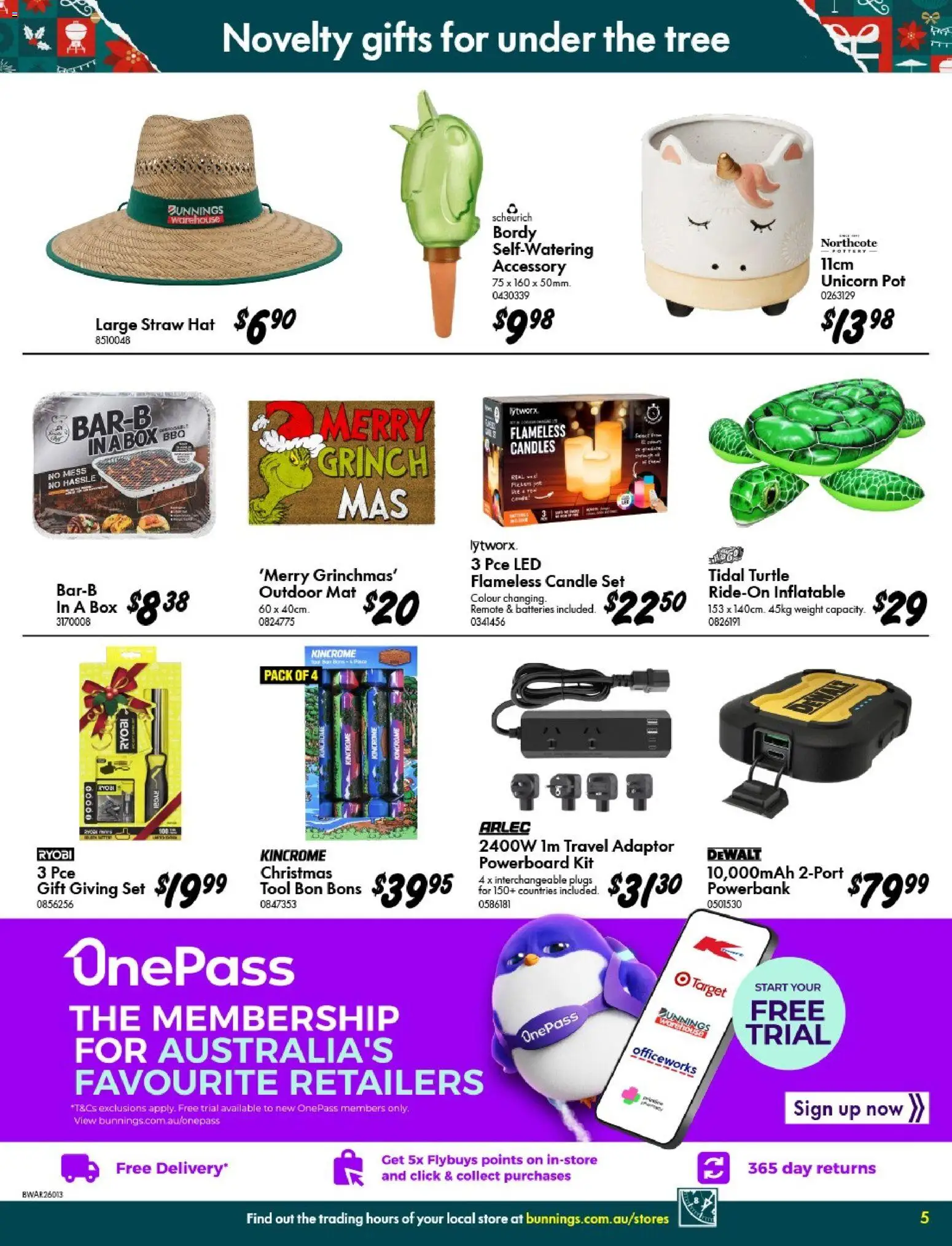 Bunnings Warehouse catalogue - valid from 03.12.2025 | Page: 5 | Products: Box, Pot, Novelty, Batteries