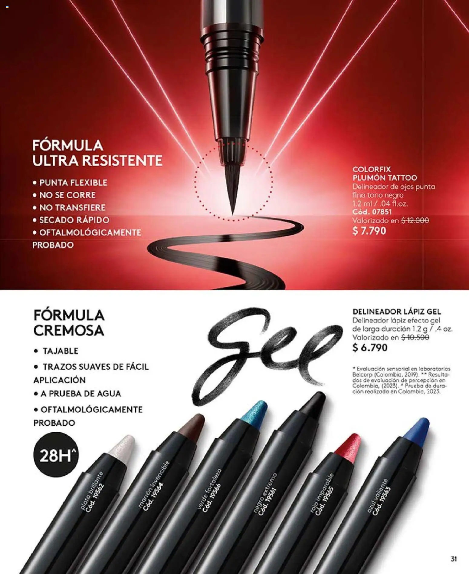 Catálogo Ésika Campaña 18 │ válido desde el 01.12.2025 | Página: 31 | Productos: Agua, Flexible, Delineador de ojos, Delineador