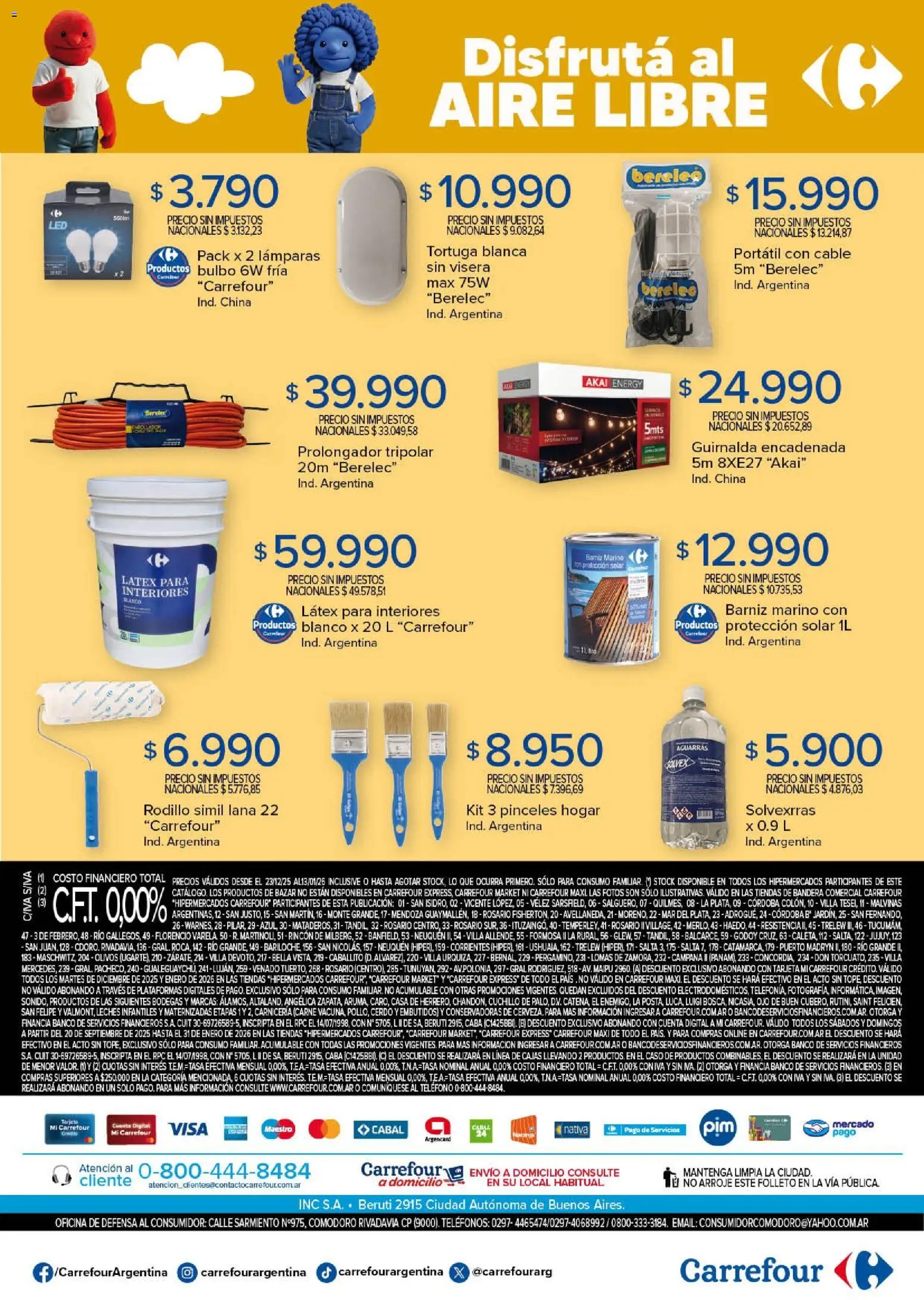 Carrefour ofertas │ válido desde el 23.12.2025 | Página: 18 | Productos: Teléfono, Caso, Cuchillo, Rodillo