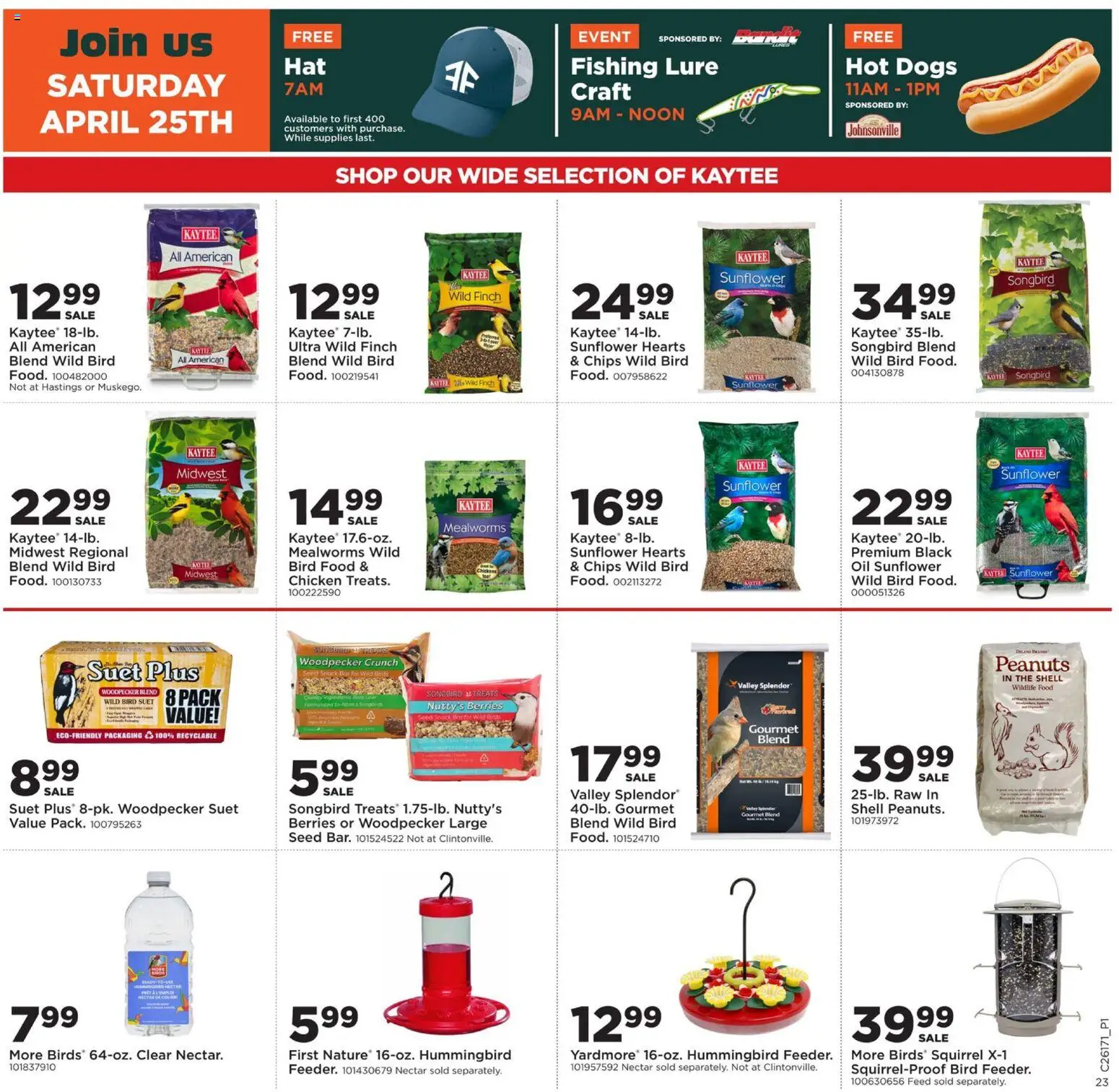 Mills Fleet Farm Weekly Ad - valid from 20.04.2026 | Page: 33 | Products: Berries, Oil, Lure, Chips