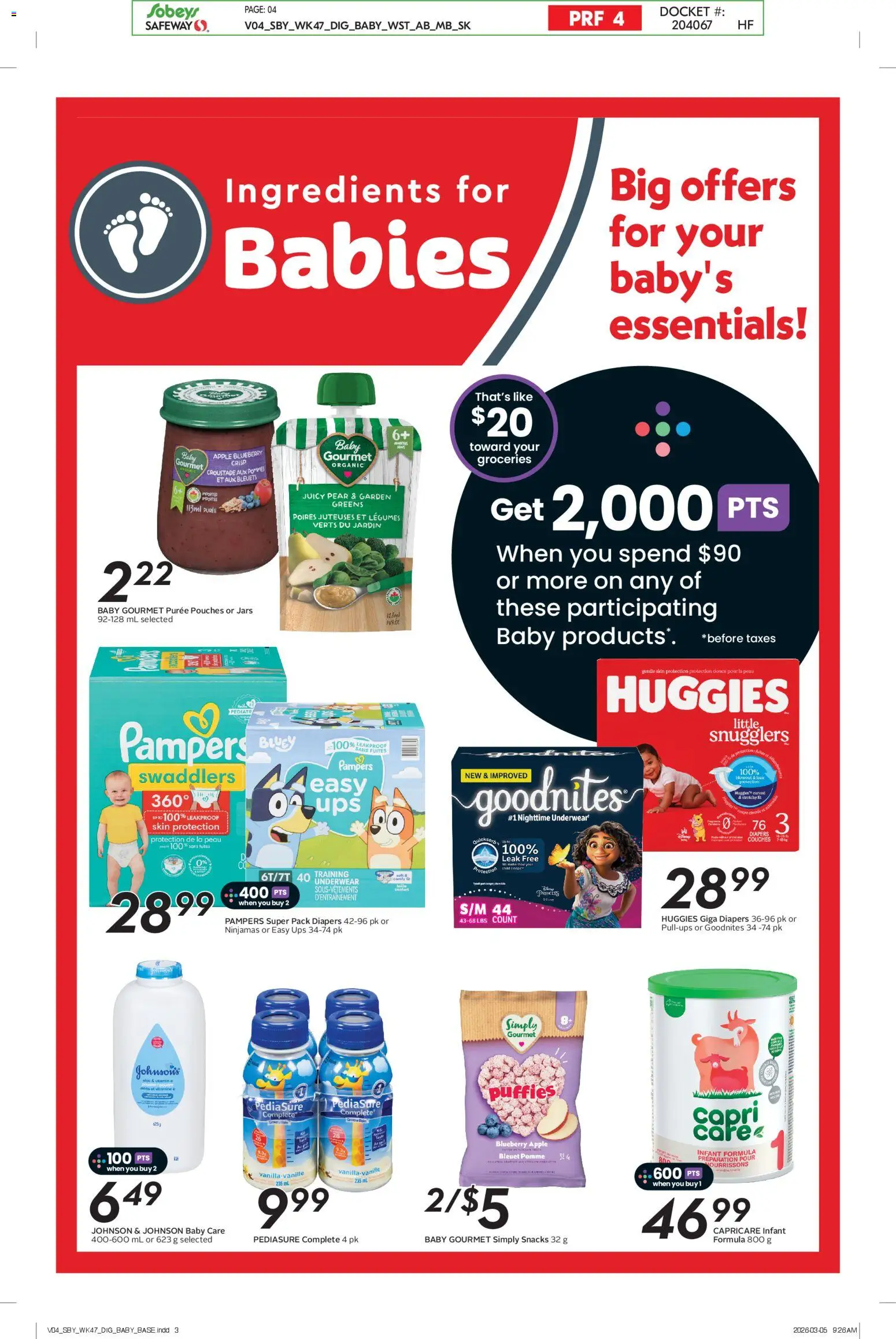 Sobeys flyer valid from 19.03.2026 | Page: 24 | Products: Underwear