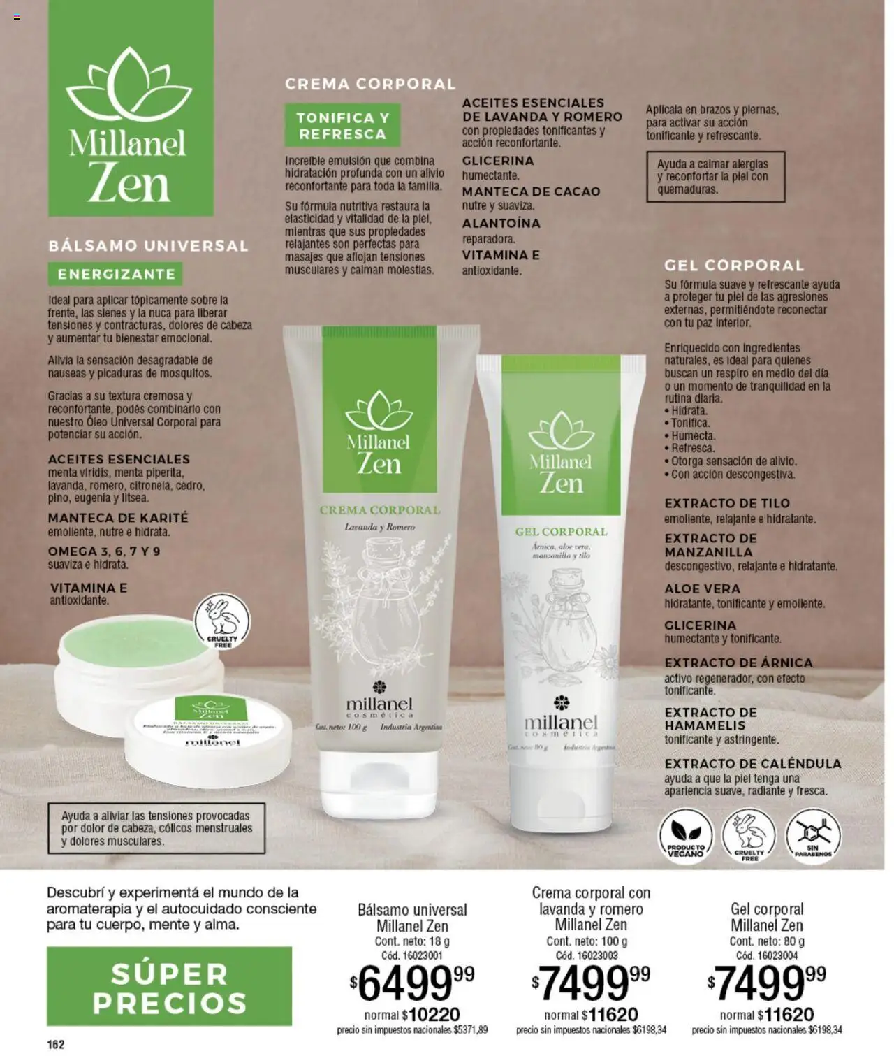 Millanel catálogo │ válido desde el 15.09.2025 | Página: 162 | Productos: Sobre, Manteca, Cacao, Radiante
