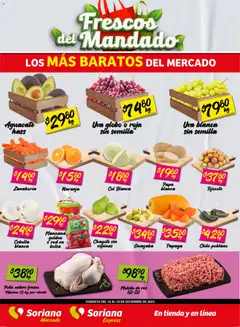 Vista previa de Soriana - Frescos del Mandado Mercado: Saltillo y Torreón, nuevo folleto de la tienda, válido en México a partir del 16.12.2025