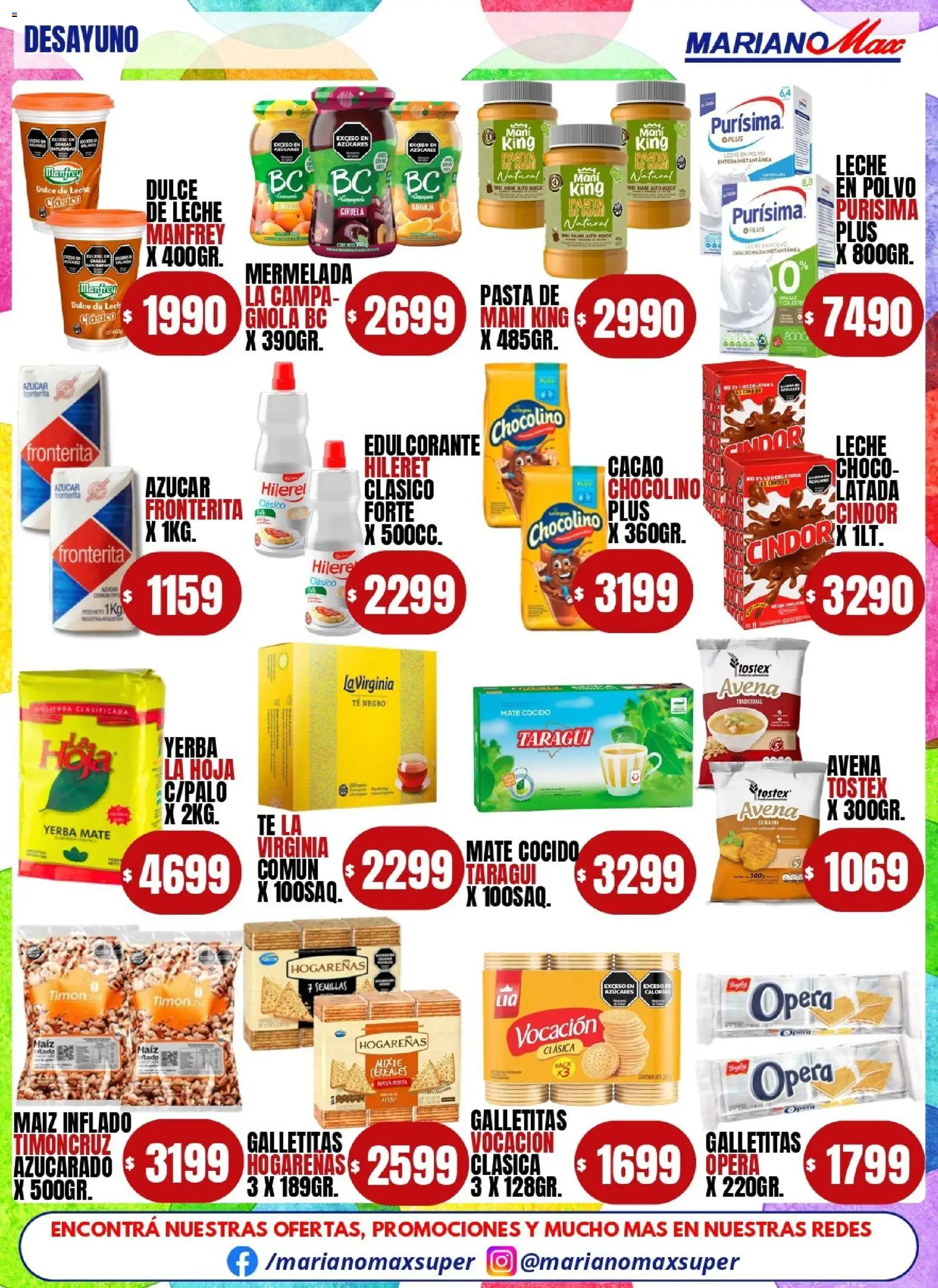 Mariano Max - Catálogo │ válido desde el 03.03.2026 | Página: 3 | Productos: Dulce de leche, Leche, Mermelada, Cereales