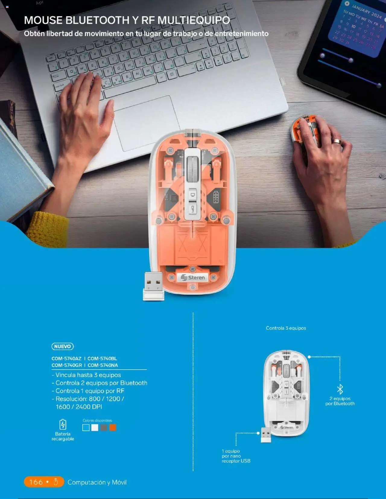 Nuevas ofertas de Steren válidas en toda la República Mexicana desde el 01.01.2025. ¡Encuentra las mejores ofertas en Steren catálogo! | Página: 184 | Productos: Usb, Mouse, Movil, Batería