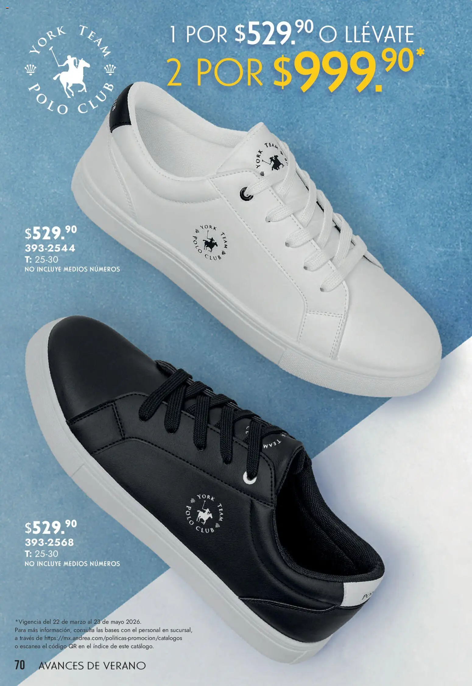 Nuevas ofertas de Andrea válidas en toda la República Mexicana desde el 22.03.2026. ¡Encuentra las mejores ofertas en Andrea catálogo Avances de Verano! | Página: 70