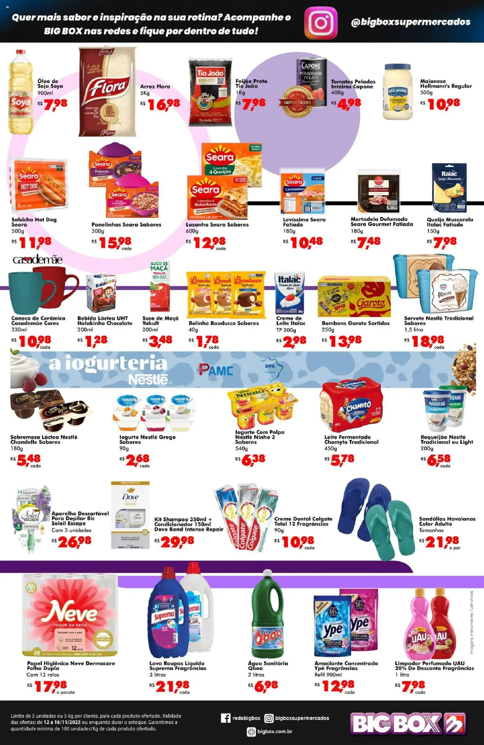 Big Box Folheto - válido de 12.11.2025 | Página: 2 | Produtos: Chocolate, Tomates, Roupas, Lasanha