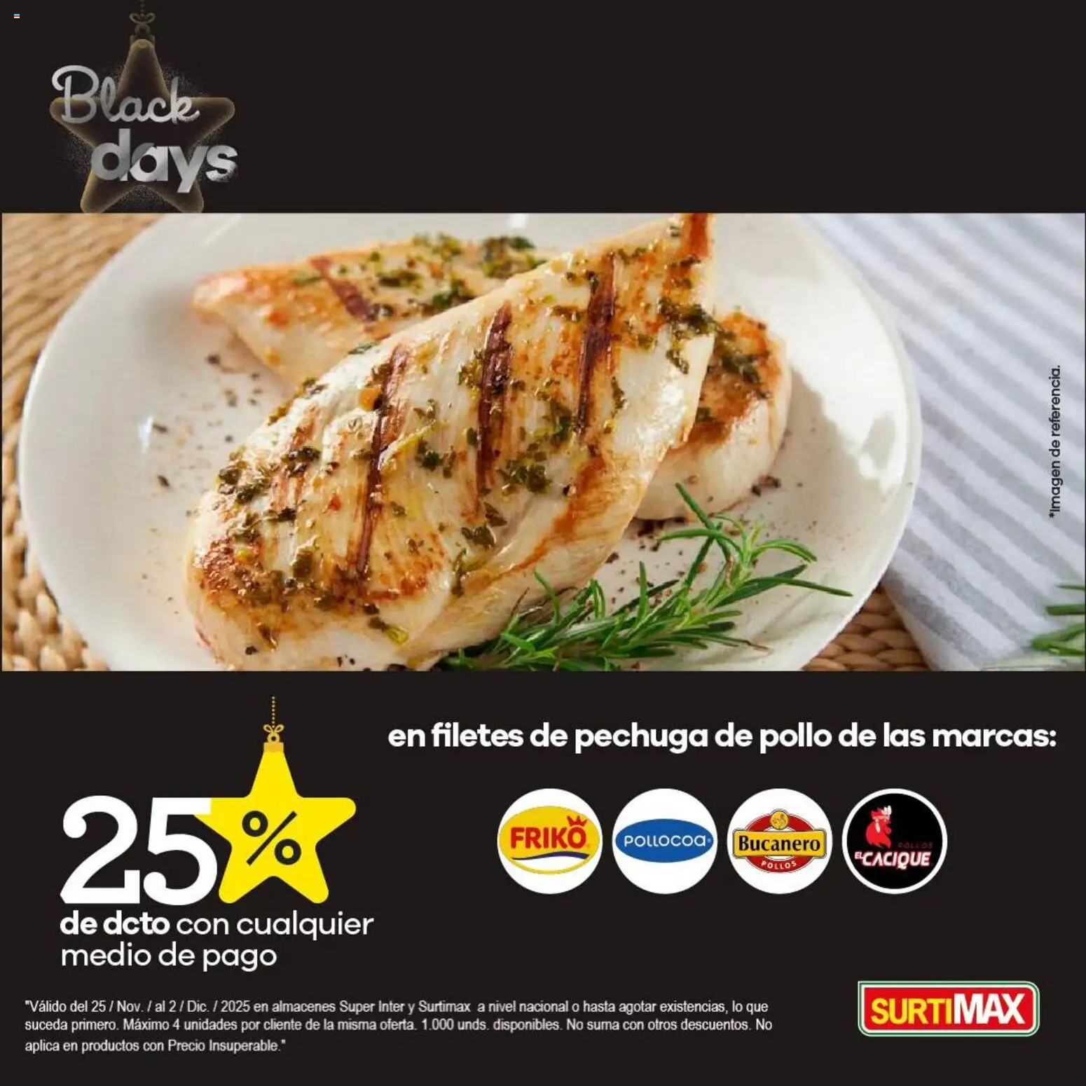 Surtimax revista - valida desde el 25.11.2025 | Página: 1 | Productos: Pollo