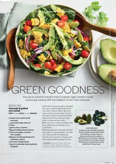 Preview of Woolworths Fresh Ideas Magazine - valid from 14.01.2026 | Page: 10 | Products: Light, Salad, Avocado, Spinach