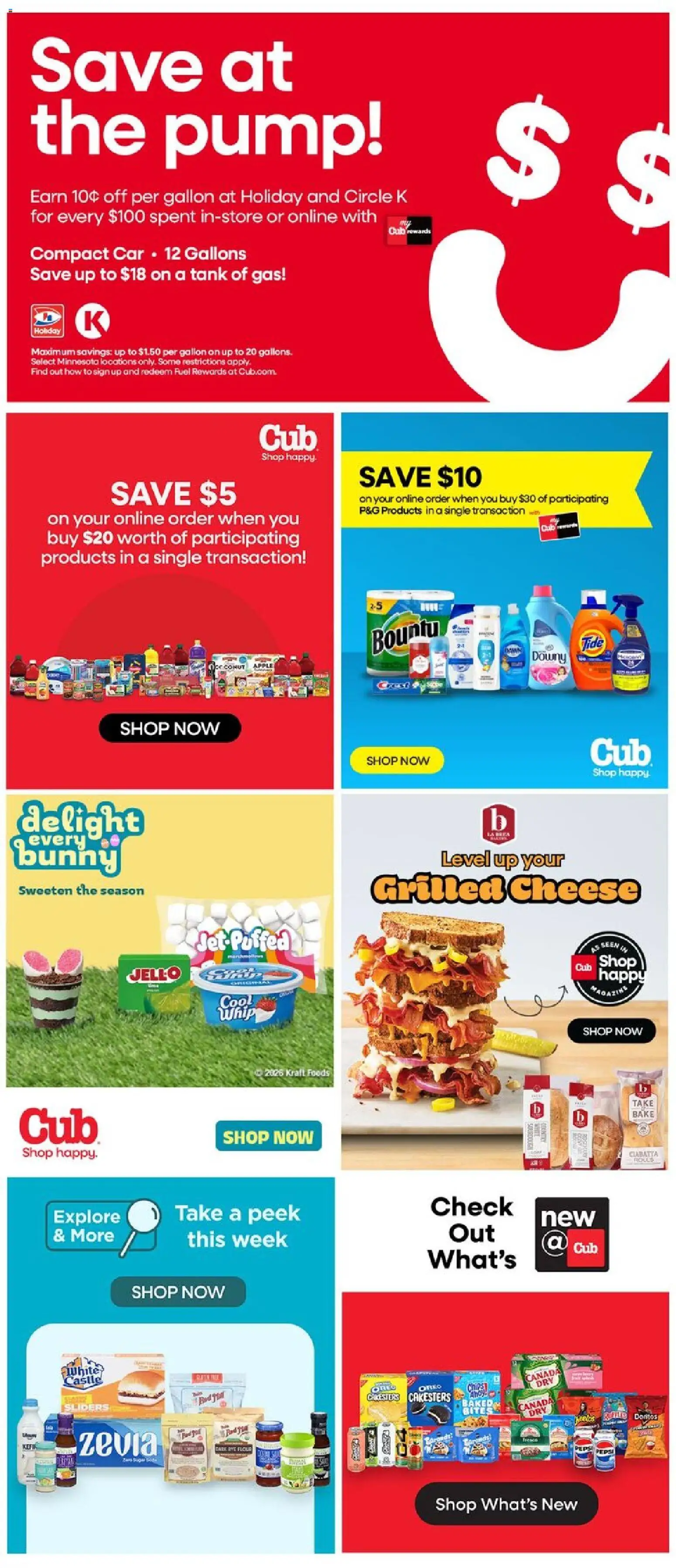 Cub Foods Weekly Savings - MN - valid from 29.03.2026 | Page: 10 | Products: Pump, Cheese, Chips