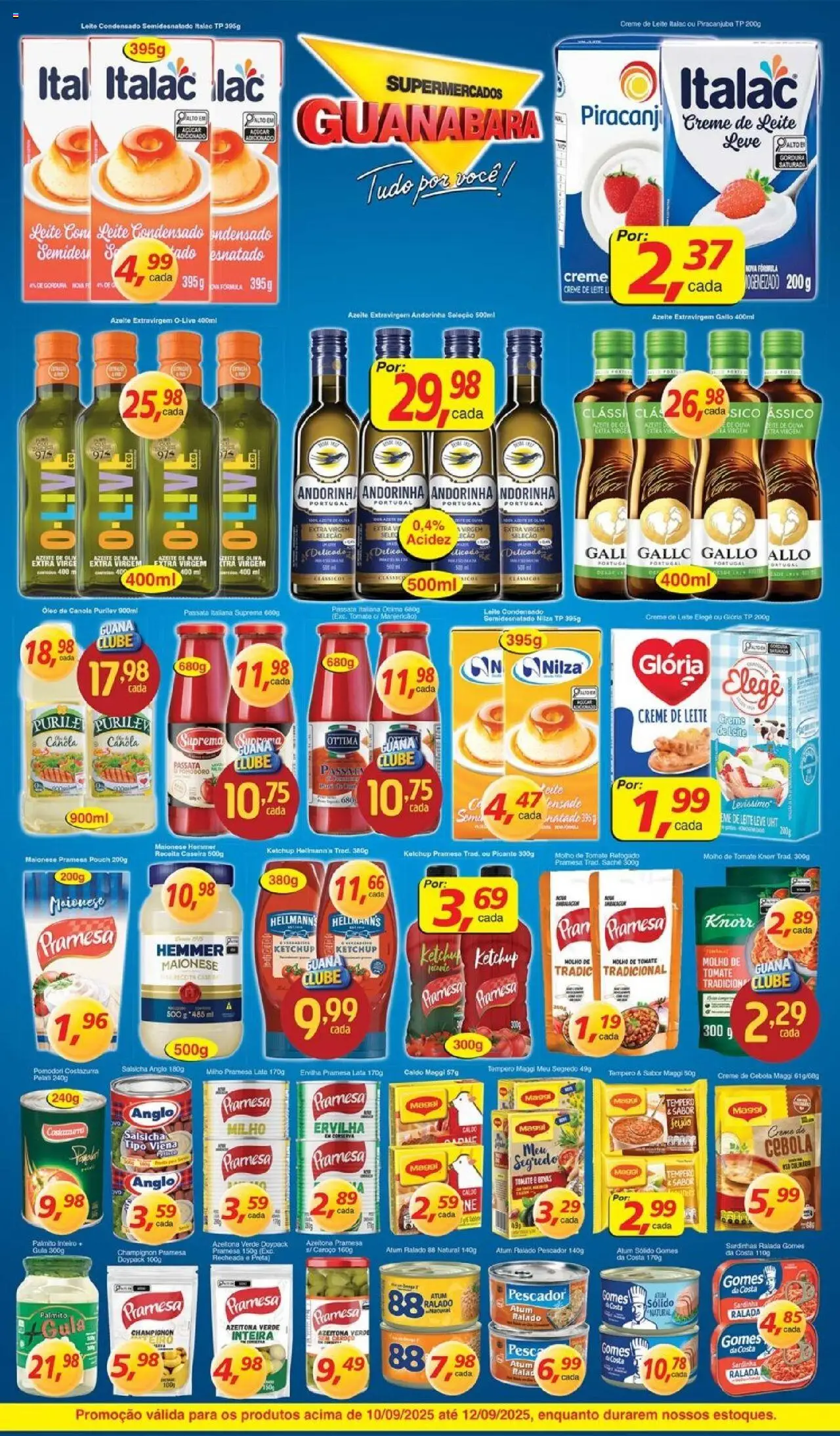 Supermercados Guanabara Folheto - válido de 10.09.2025 | Página: 7 | Produtos: Ketchup, Açúcar, Champignon, Atum