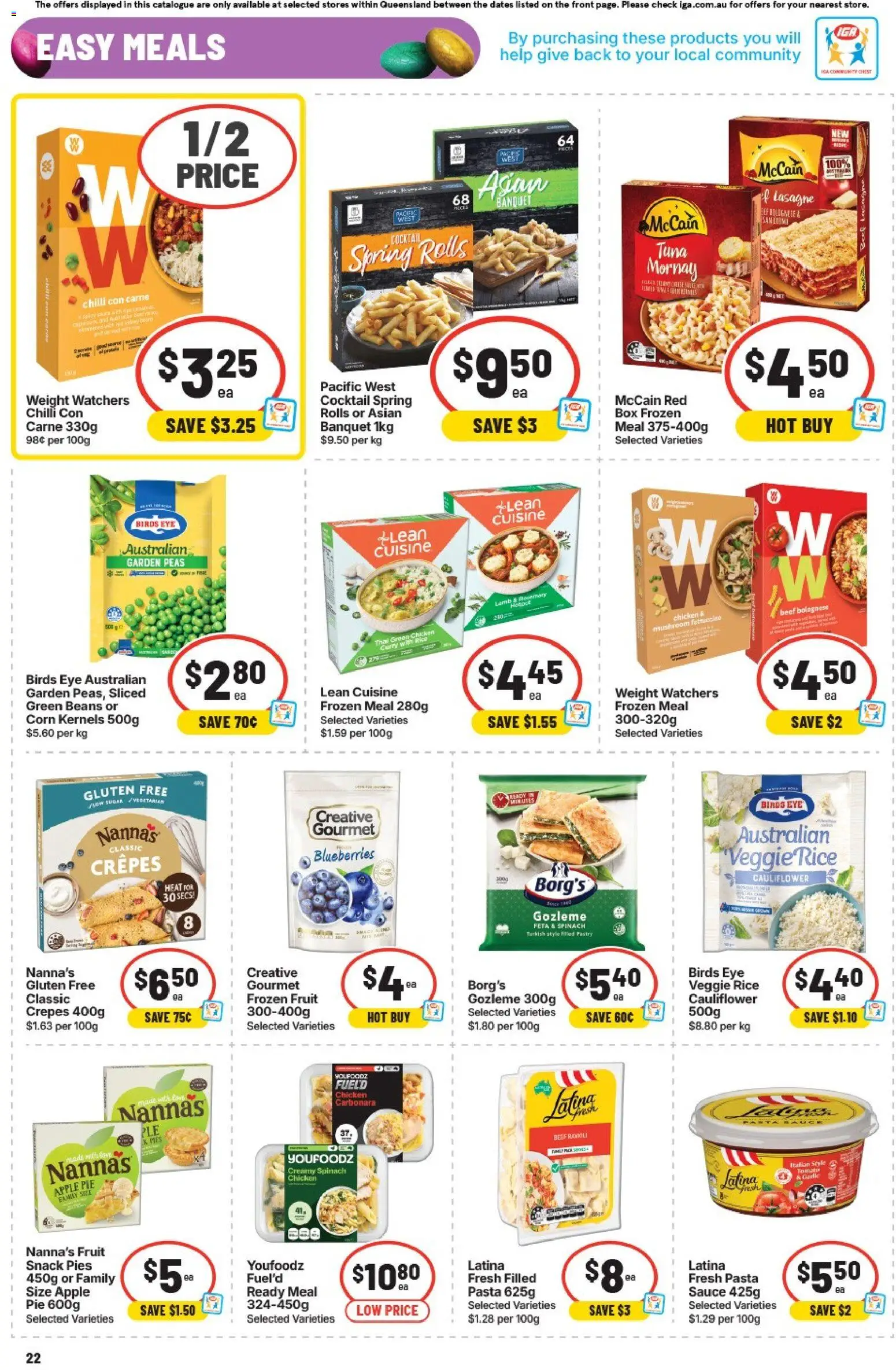 IGA catalogue - valid from 01.04.2026 | Page: 25 | Products: Rice, Garlic, Tuna, Pies