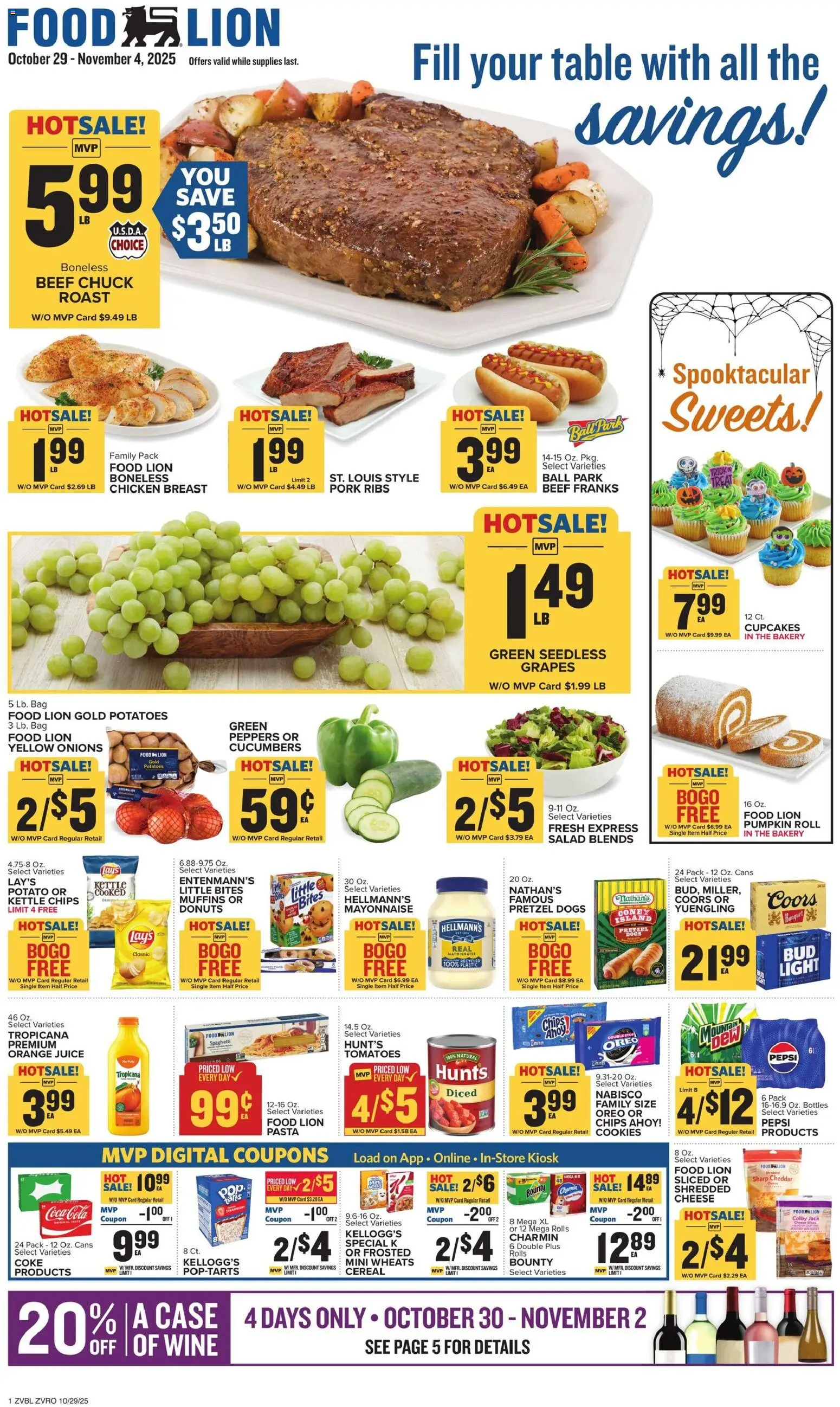Food Lion Weekly Ad - valid from 29.10.2025 | Page: 1