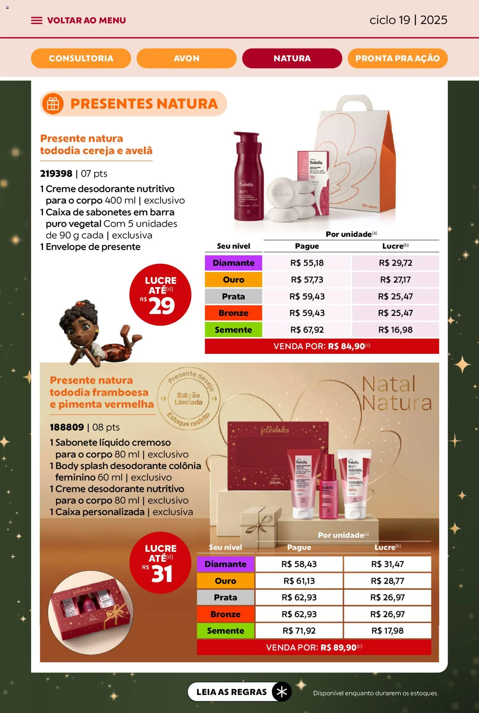 Avon Folheto - válido de 21.11.2025 | Página: 41 | Produtos: Pimenta, Caixa, Envelope, Sabonete