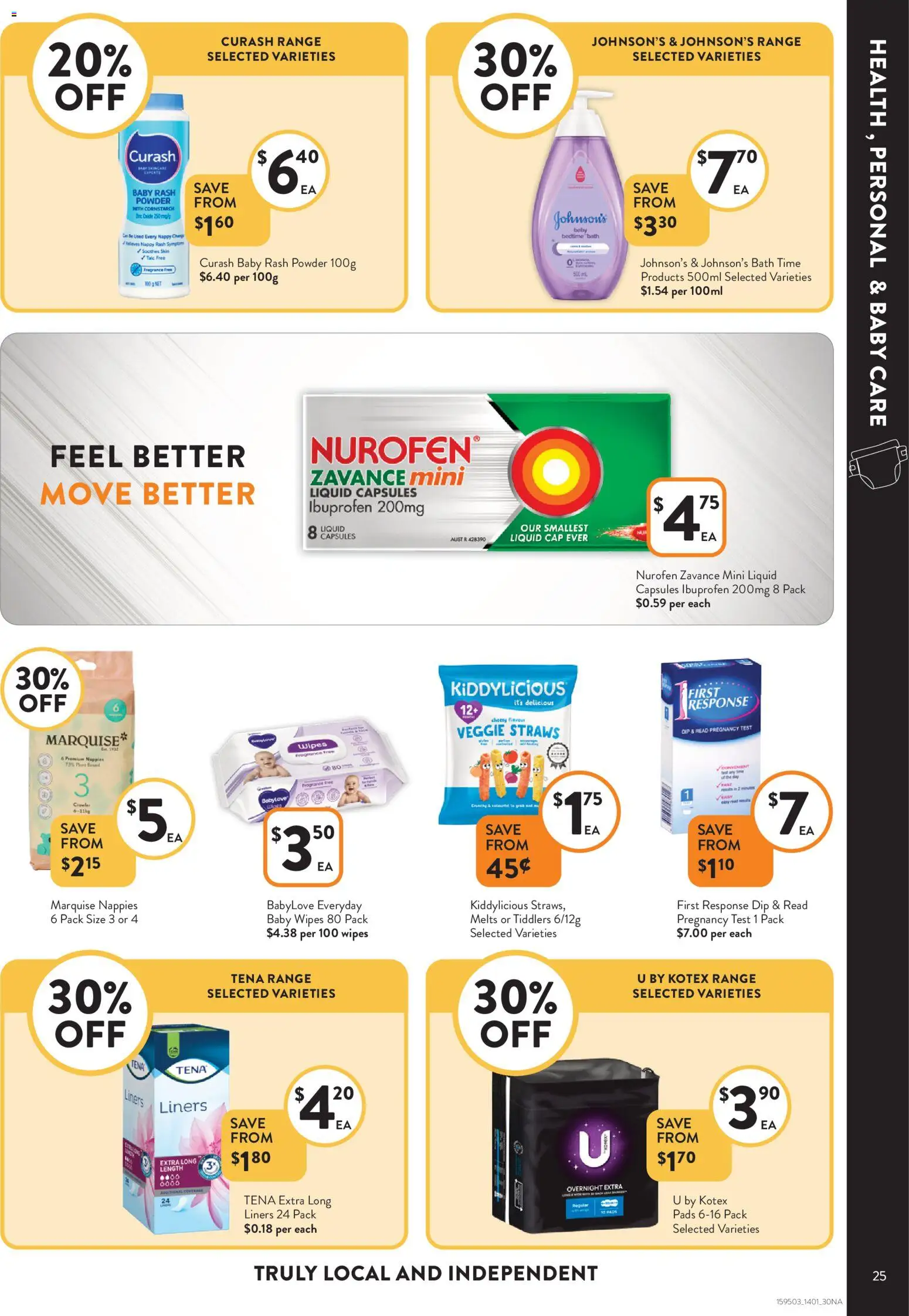 Foodworks catalogue - valid from 13.01.2026 | Page: 25 | Products: Bath, Fragrance, Powder, Zinc