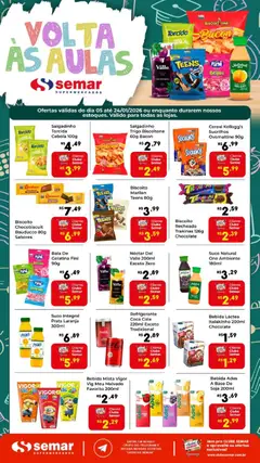 Semar Supermercado - Ofertas Voltas às Aulas - Pré-Visualização do folheto da loja Semar Supermercado, válido de 05.01.2026