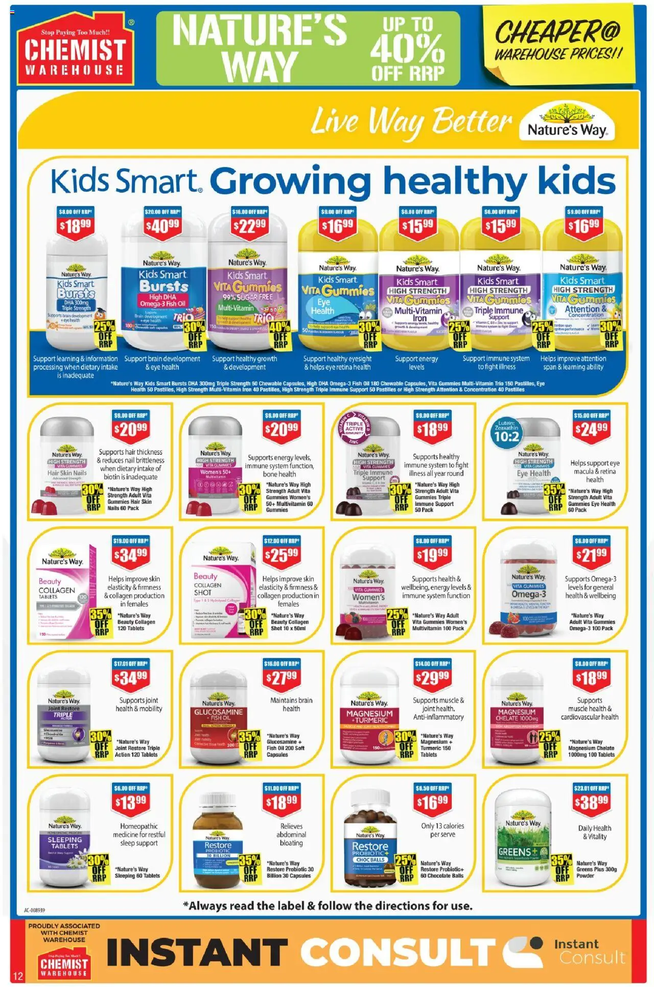 Chemist Warehouse catalogue - valid from 02.10.2025 | Page: 12 | Products: Chocolate, Collagen, Vitamin, Zinc