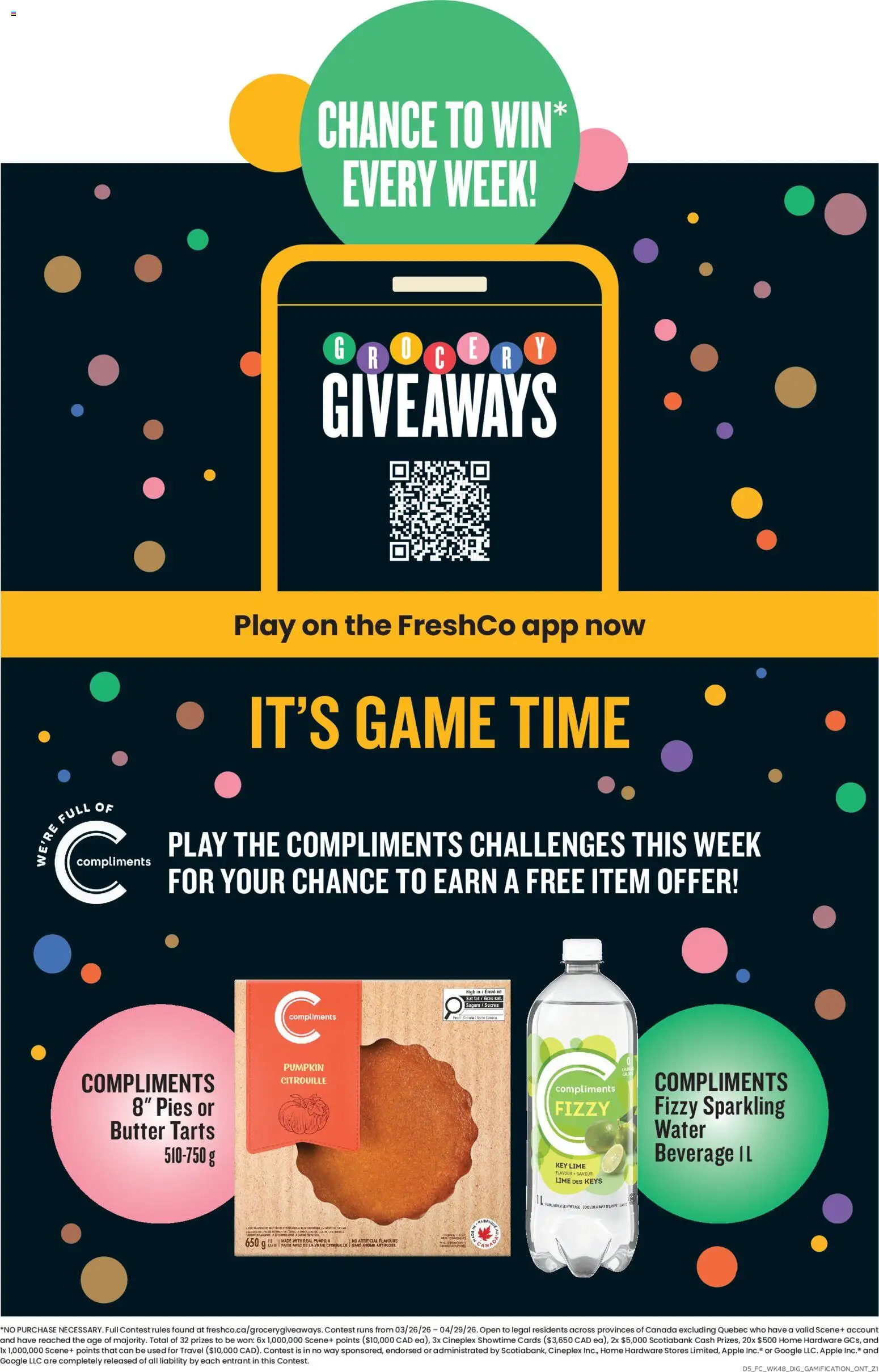 FreshCo flyer valid from 02.04.2026 | Page: 10 | Products: Game, Butter, Pumpkin