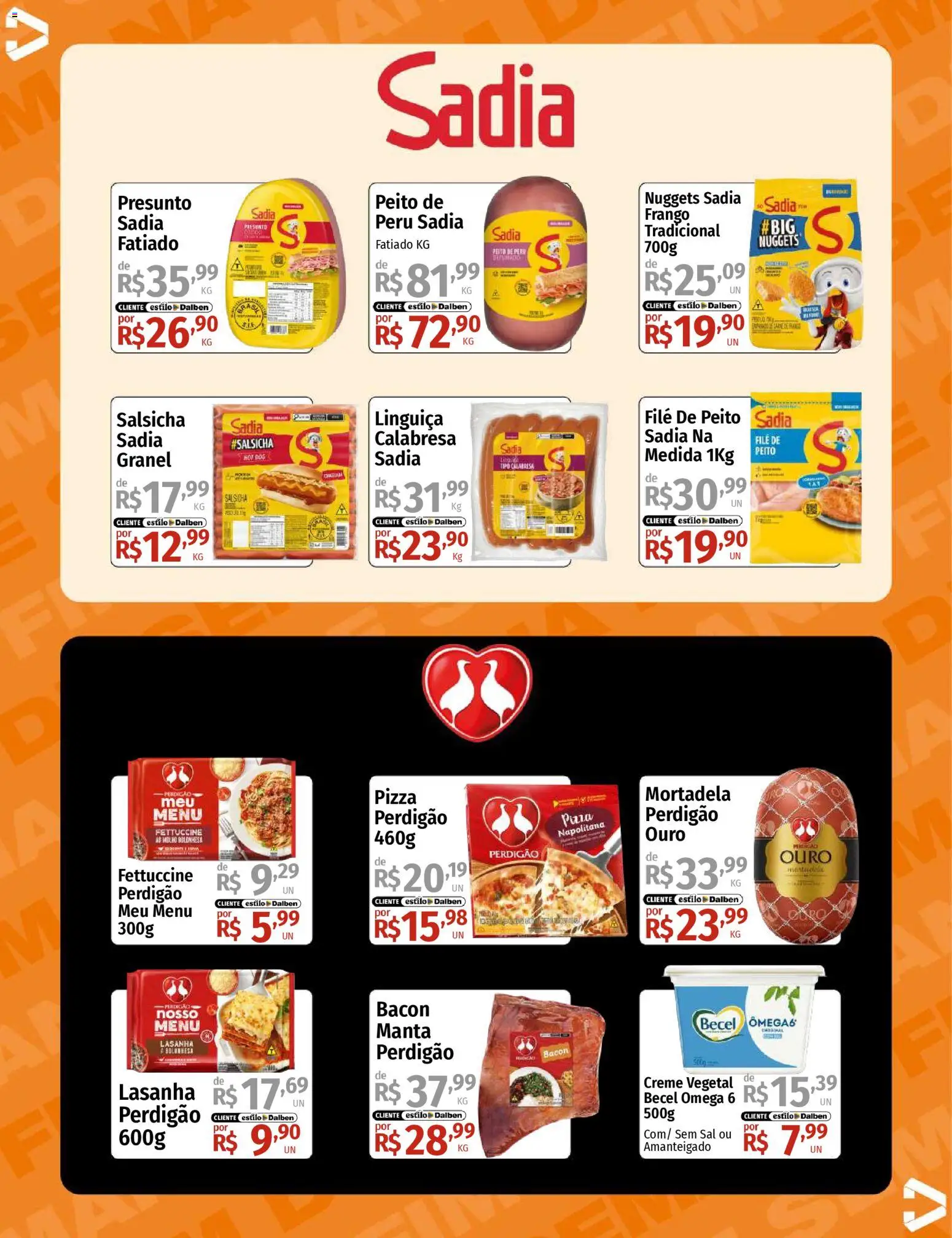 Supermercado Dalben Folheto - válido de 19.12.2025 | Página: 13 | Produtos: Salsicha, Linguiça, Creme, Sal