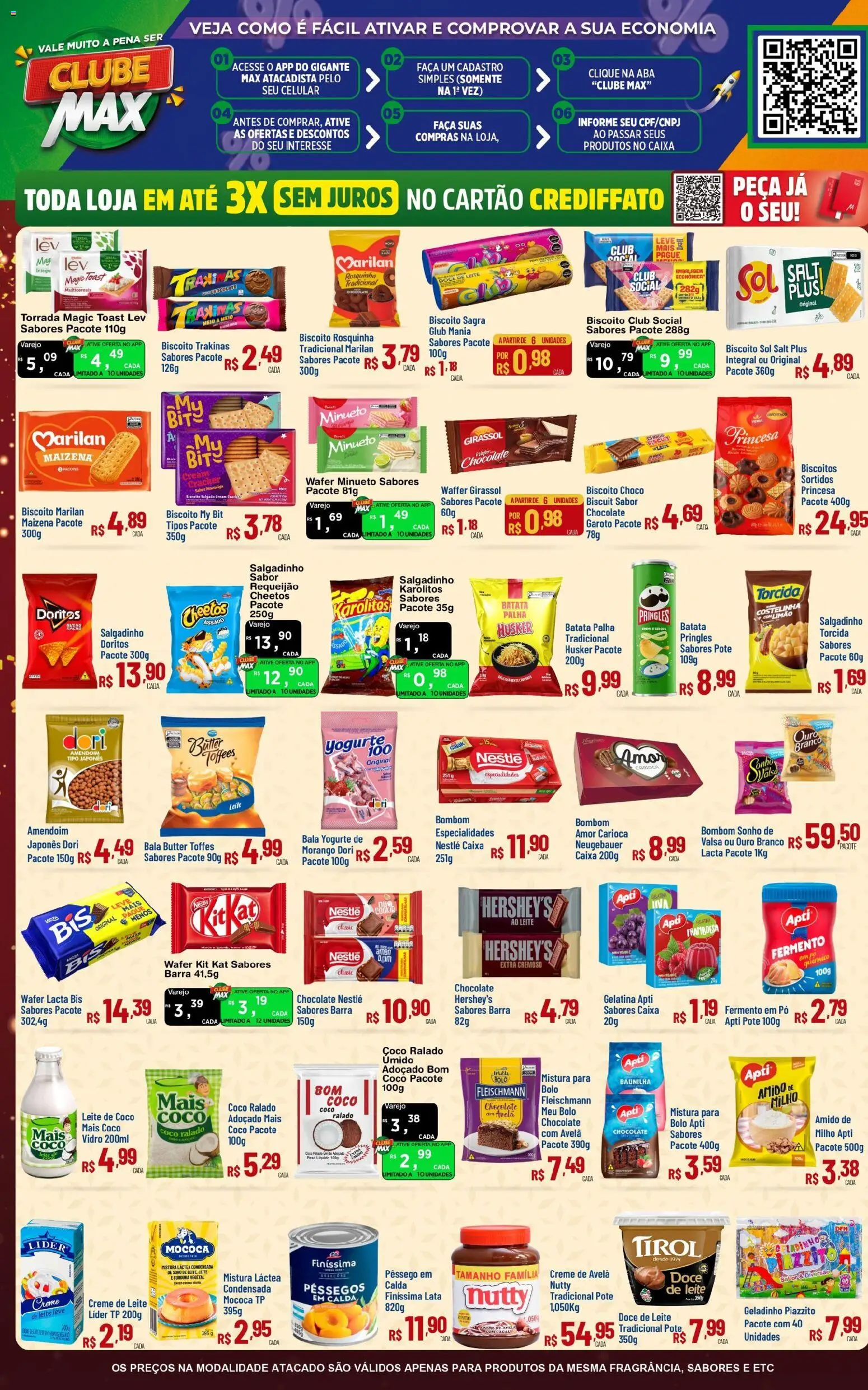Max Atacadista Folheto - válido de 24.11.2025 | Página: 4 | Produtos: Biscoito, Caixa, Kit Kat, Creme de avelã
