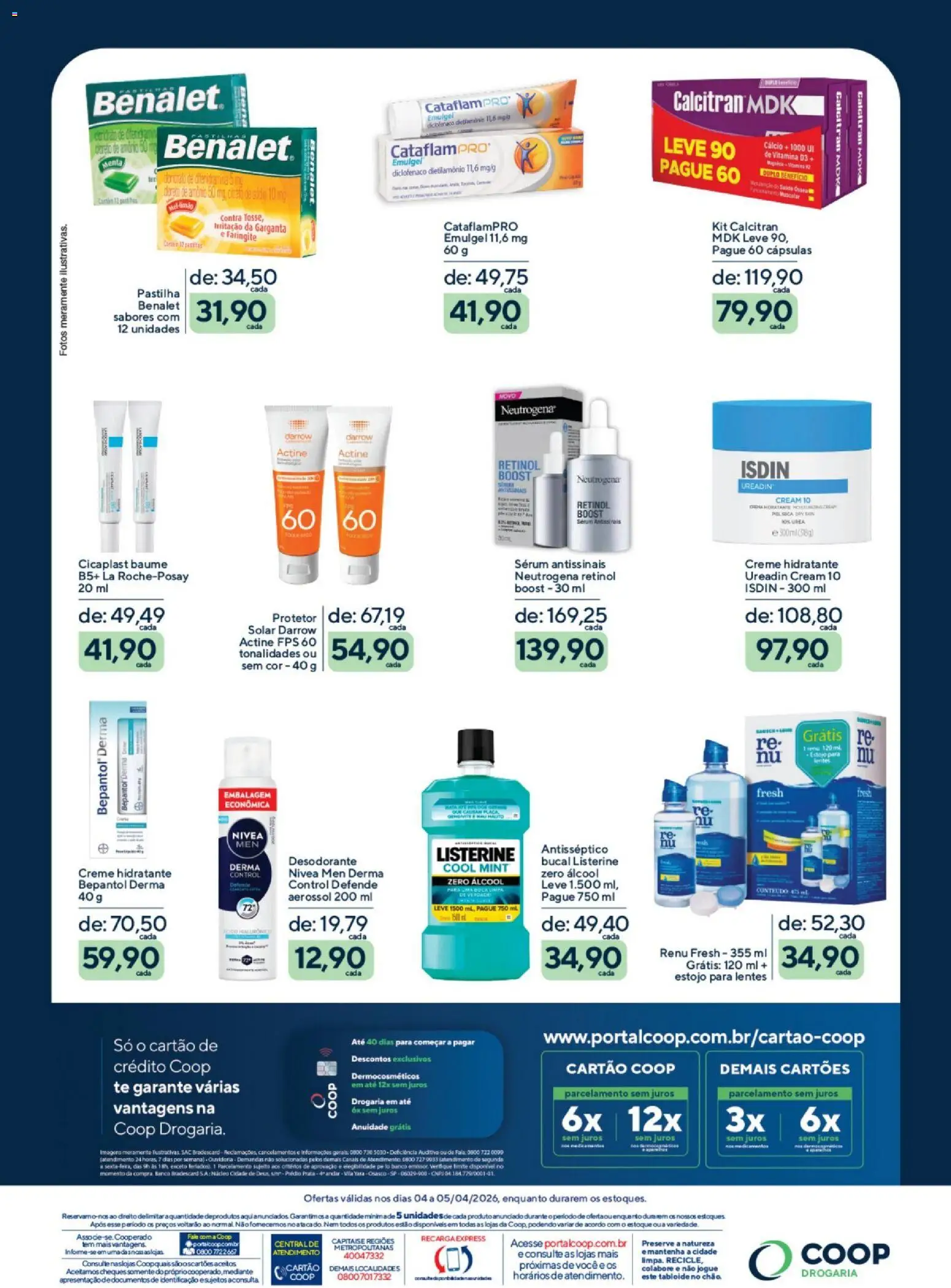 Coop Folheto - válido de 04.04.2026 | Página: 2 | Produtos: Desodorante, Sérum, Cálcio, Creme