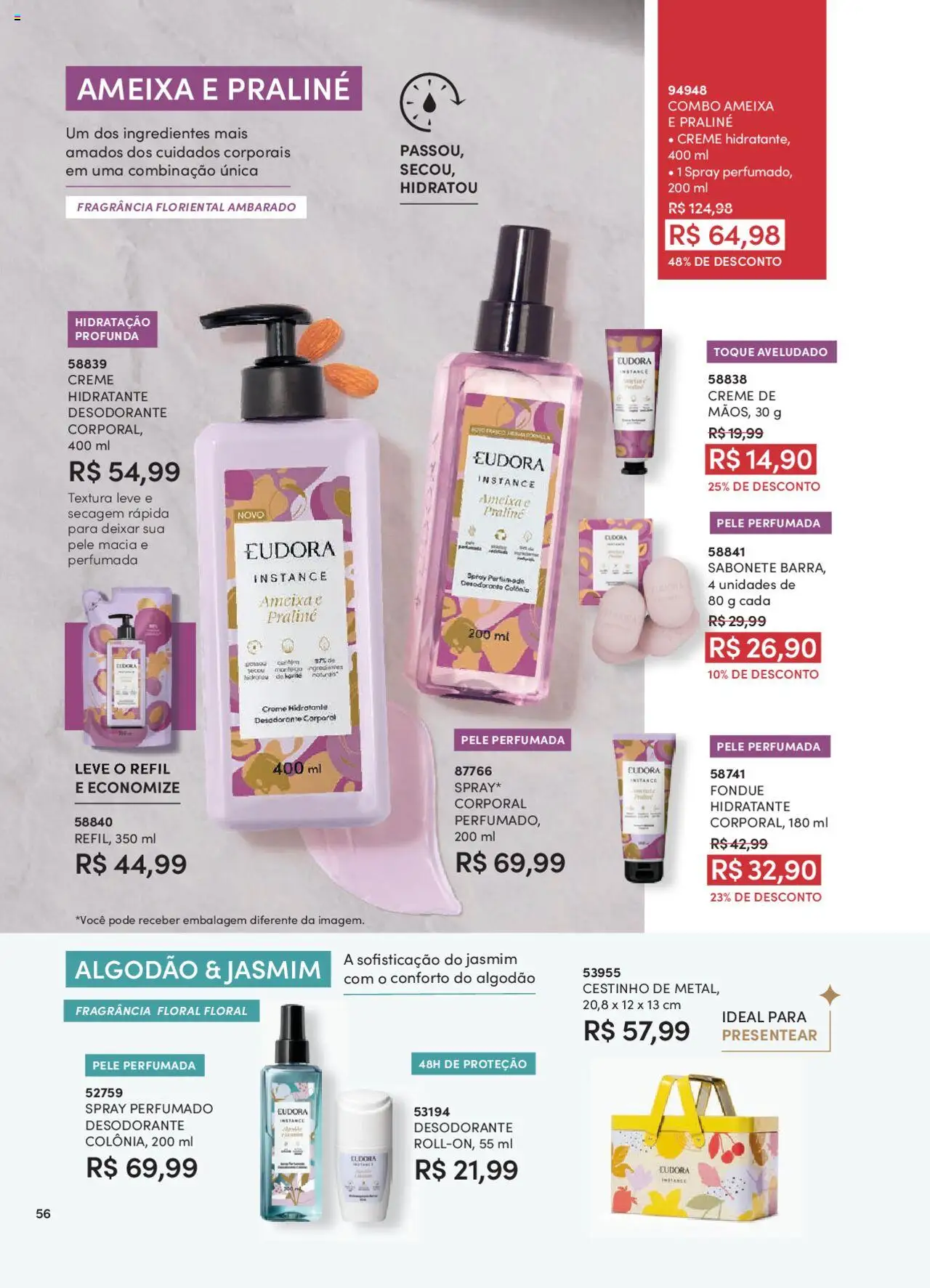 Eudora Folheto - válido de 07.10.2025 | Página: 56 | Produtos: Fragrância, Desodorante, Creme, Ameixa