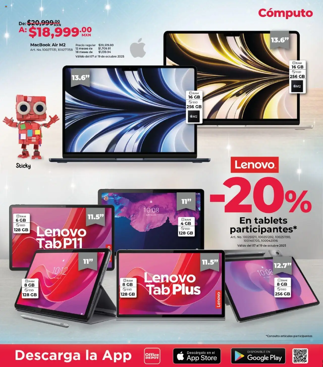 Nuevas ofertas de Office Depot válidas en toda la República Mexicana desde el 01.10.2025. ¡Encuentra las mejores ofertas en Office Depot - Catálogo! | Página: 12