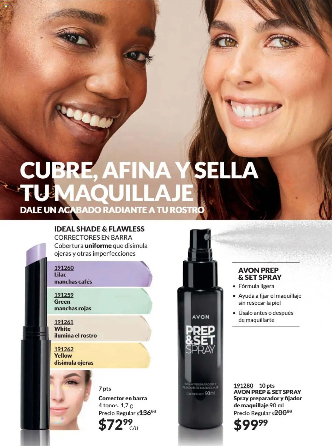 Nuevas ofertas de AVON válidas en toda la República Mexicana desde el 09.10.2025. ¡Encuentra las mejores ofertas en AVON - Campaña 16 2025! | Página: 29 | Productos: Fijador, Radiante, Barra, Maquillaje