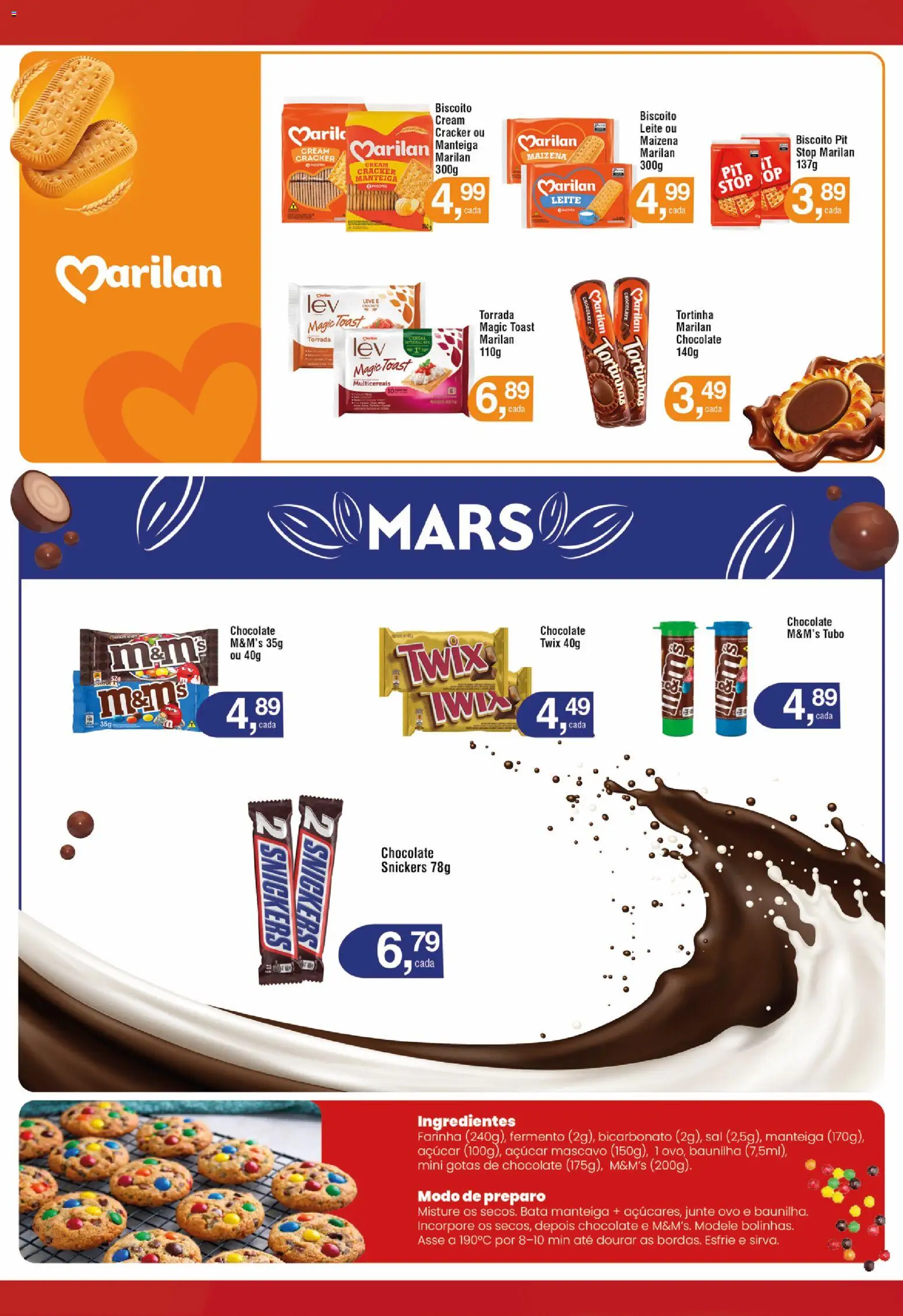 Royal Supermercados Folheto - válido de 06.04.2026 | Página: 9 | Produtos: Twix, Leite, Manteiga, Açúcar