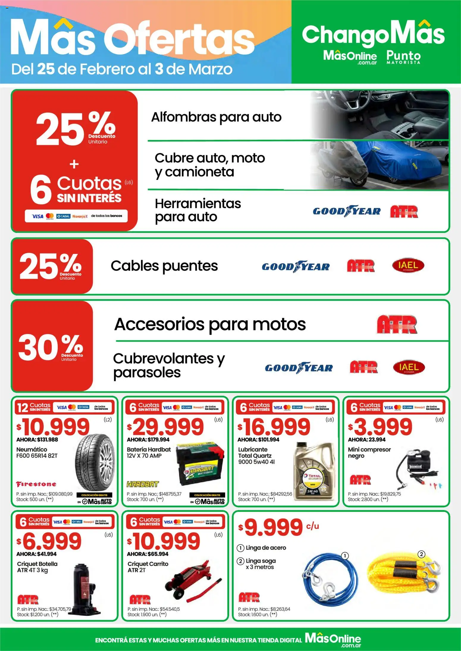 Punto Mayorista catálogo │ válido desde el 25.02.2026 | Página: 14 | Productos: Botella, Batería, Soga