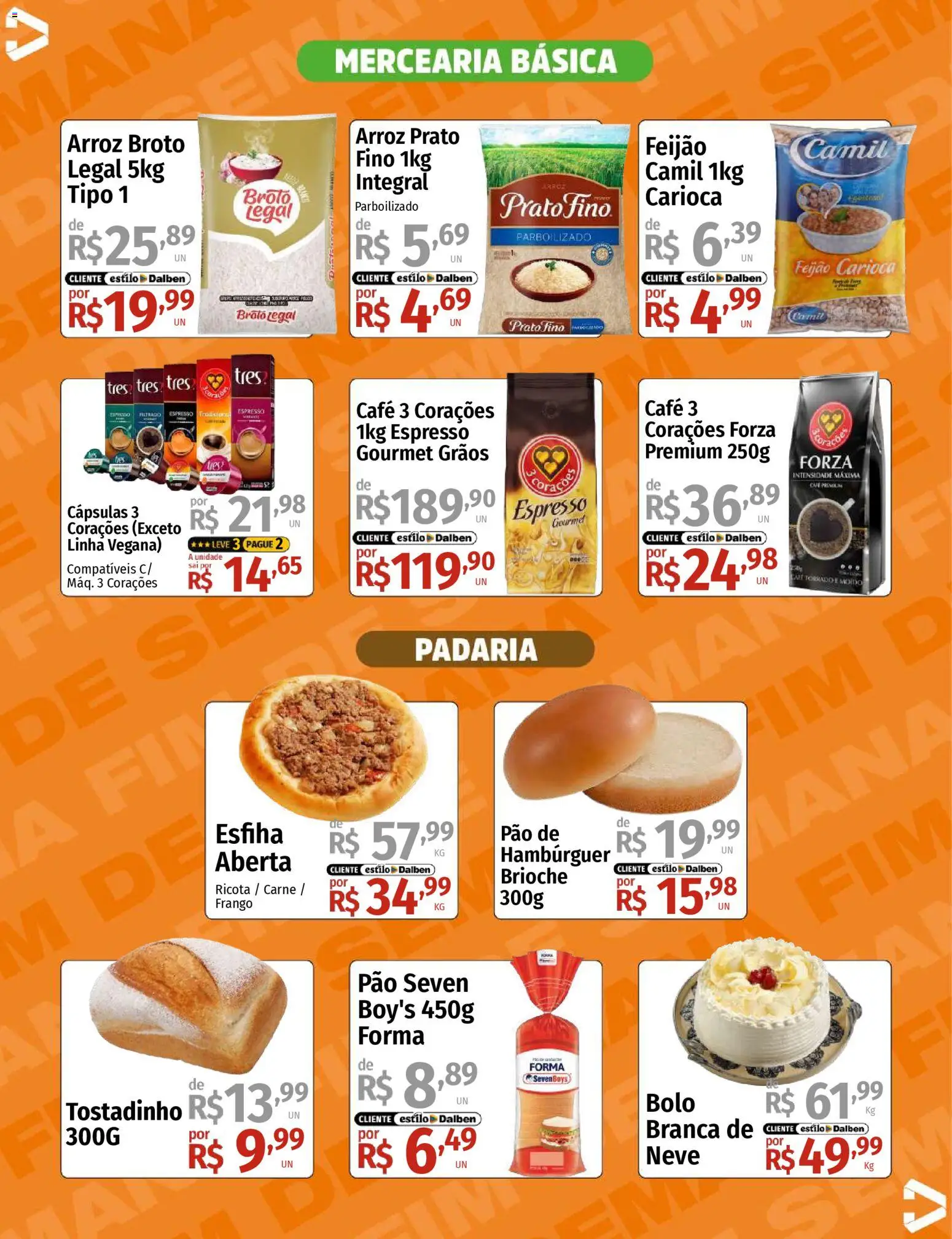 Supermercado Dalben Folheto - válido de 30.01.2026 | Página: 5 | Produtos: Pão, Arroz, Ricota, Bolo
